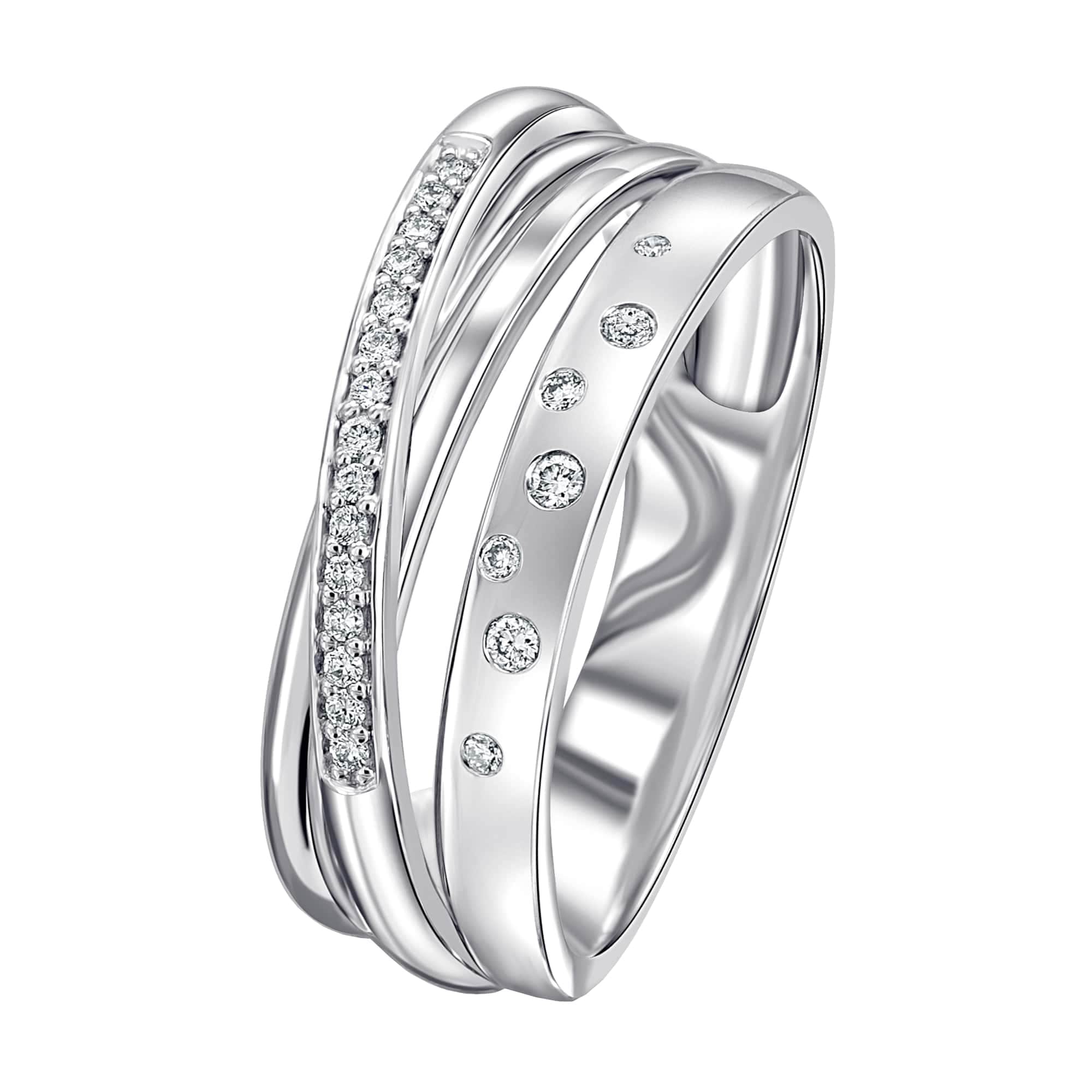 ct online Ring walking aus ONE Gold Diamantring ELEMENT I\'m Weißgold«, Schmuck Diamant »0,11 Brillant Damen kaufen | 585