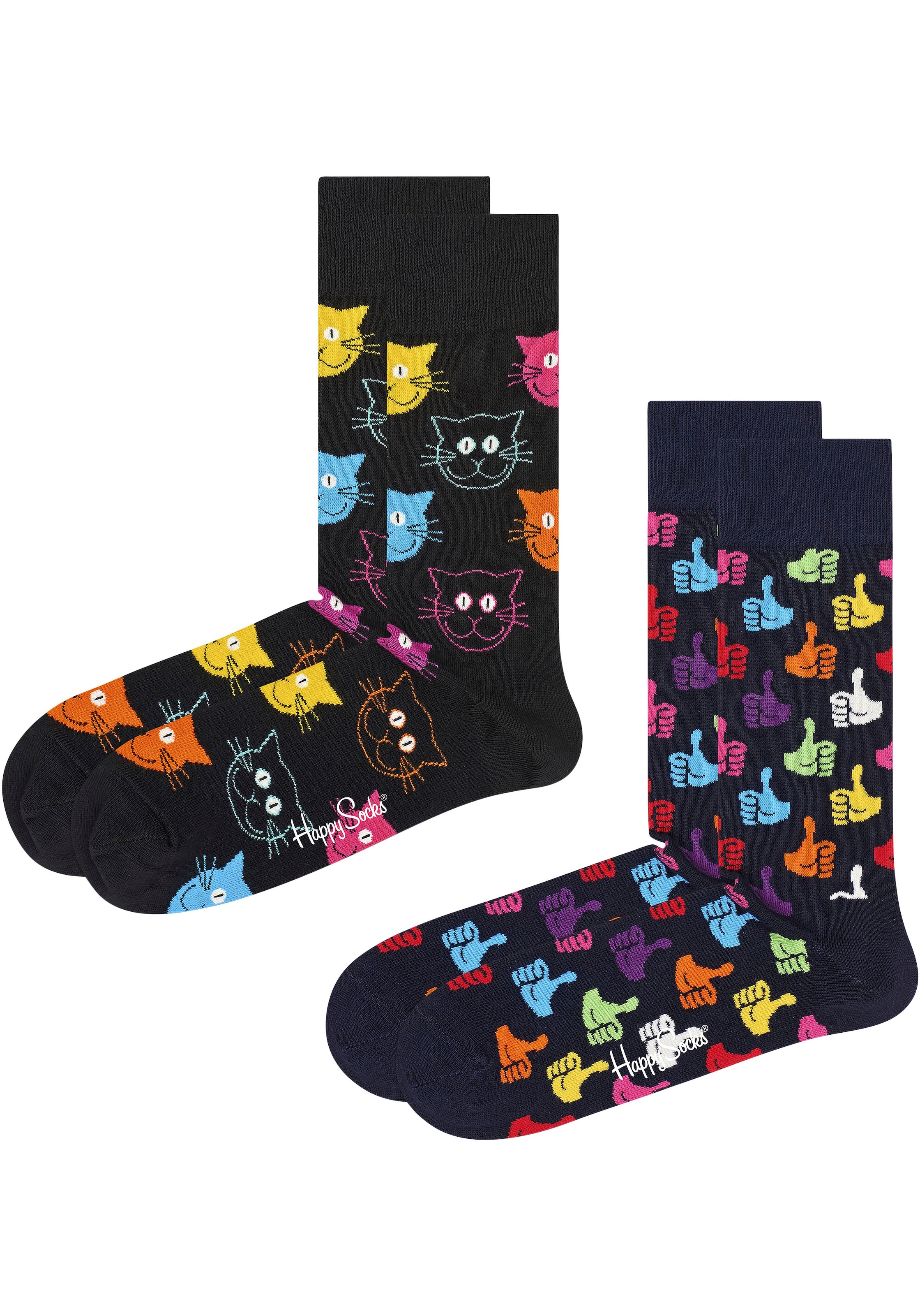 Happy Socks Socken, Cat & Thumbs Up Pack bestellen | I'm walking
