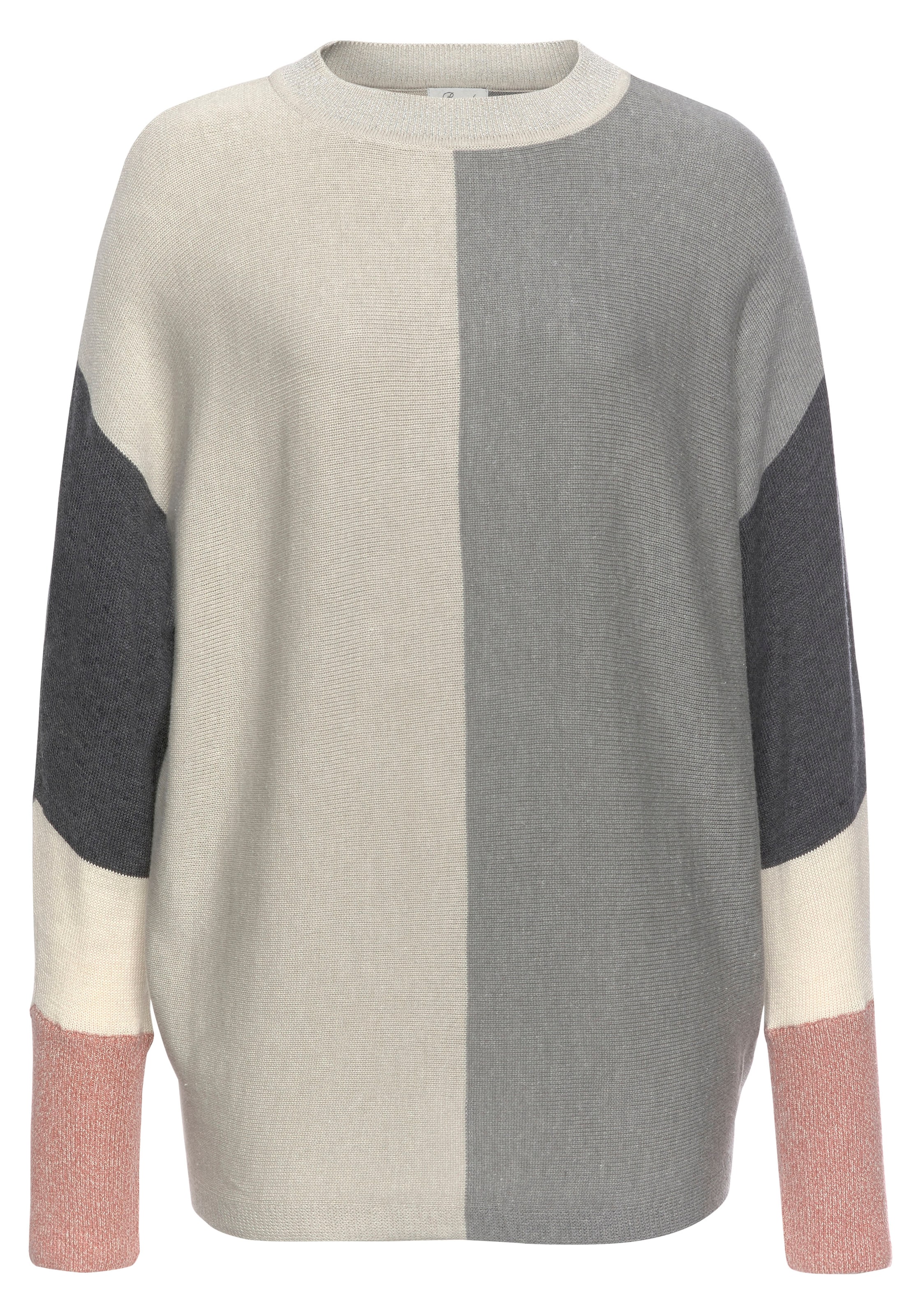 Boysen's Rundhalspullover, mit modischem Pastel-Colorblocking NEUE FARBE kaufen