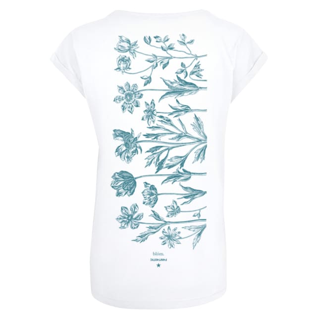 F4NT4STIC T-Shirt »Blumenmuster Blau«, Print bestellen | I'm walking
