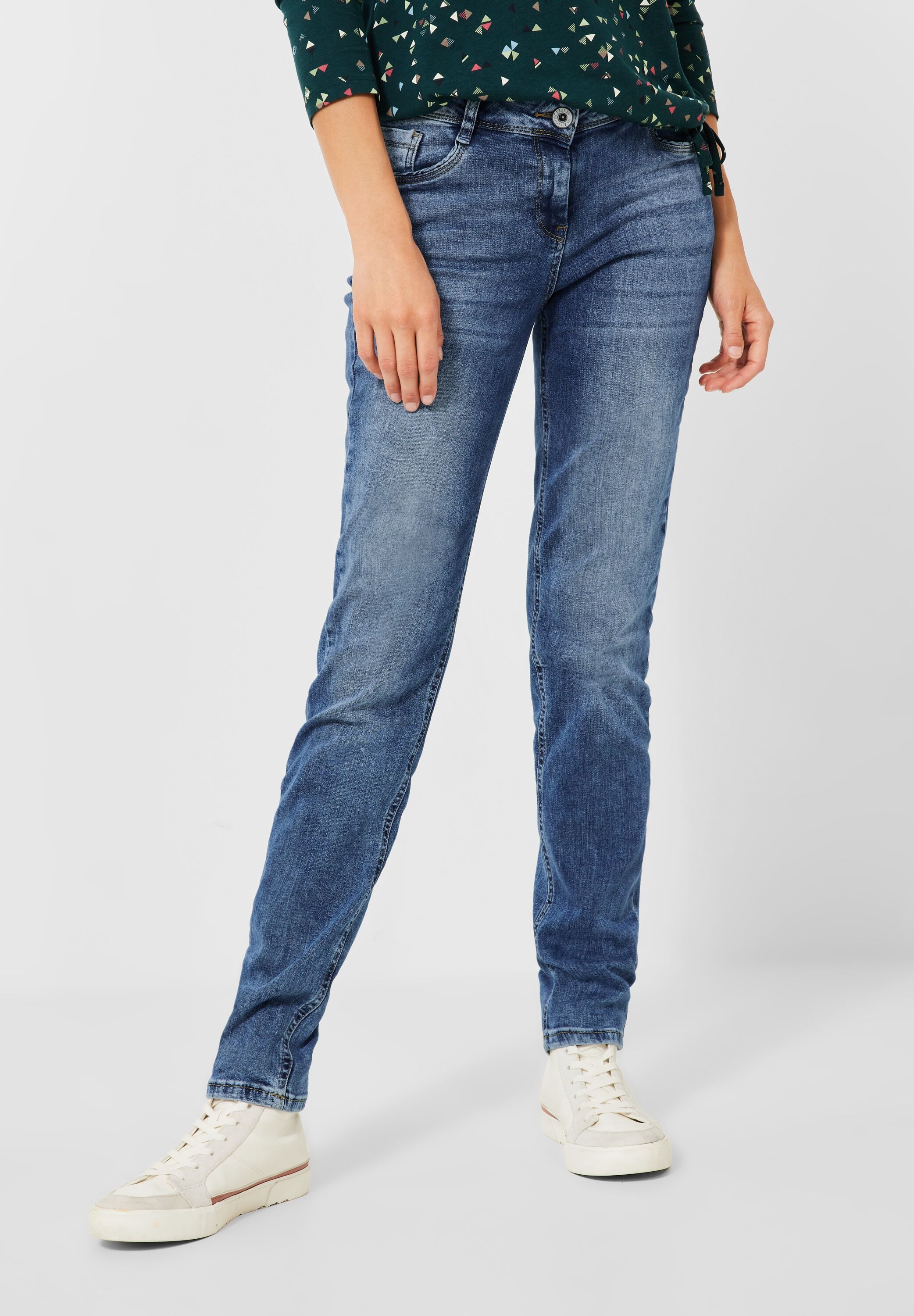 Cecil Slim-fit-Jeans, shoppen Waist Middle