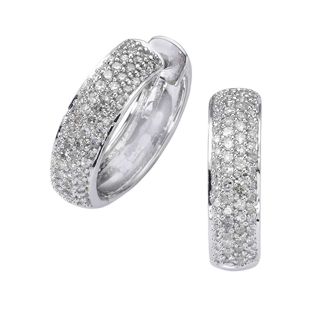 Diamonds by Ellen K. Paar Creolen 585/- Weißgold Diamant 0 50ct. Diamonds by Ellen K. Paar Creolen 585/- Weißgold Diamant 0 50ct.