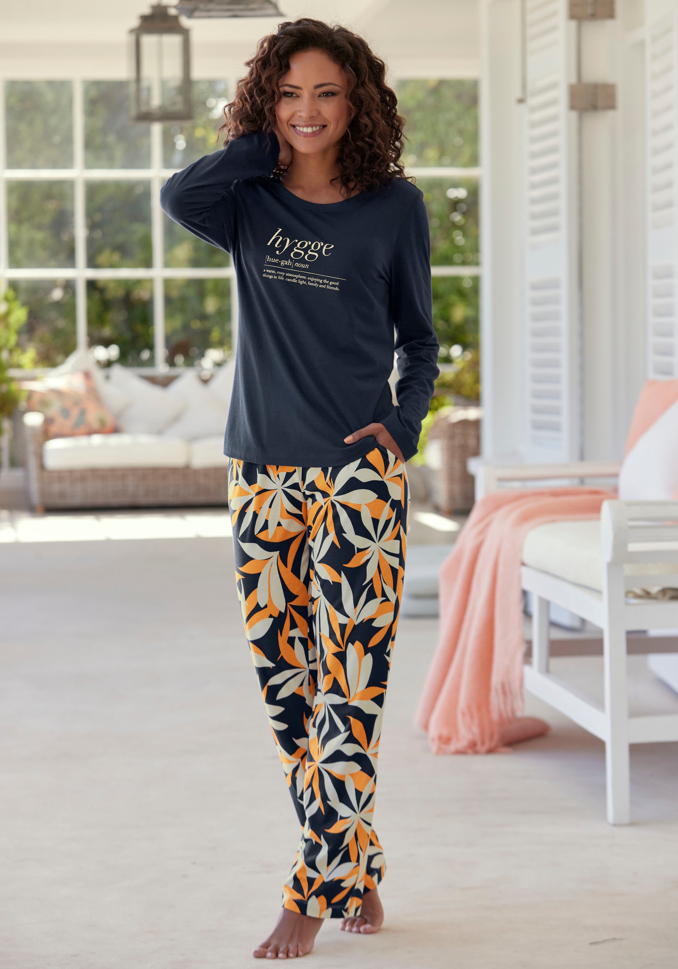 Pyjama, (2 walking buntem online | I\'m s.Oliver Blätterdruck tlg.), kaufen mit
