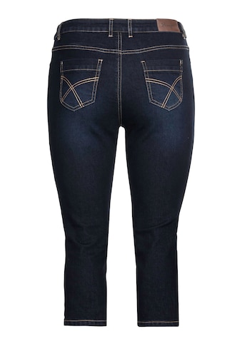 Sheego Caprijeans »Jeans«, aus Baumwoll-Stretch, mit Kontrastnähten kaufen