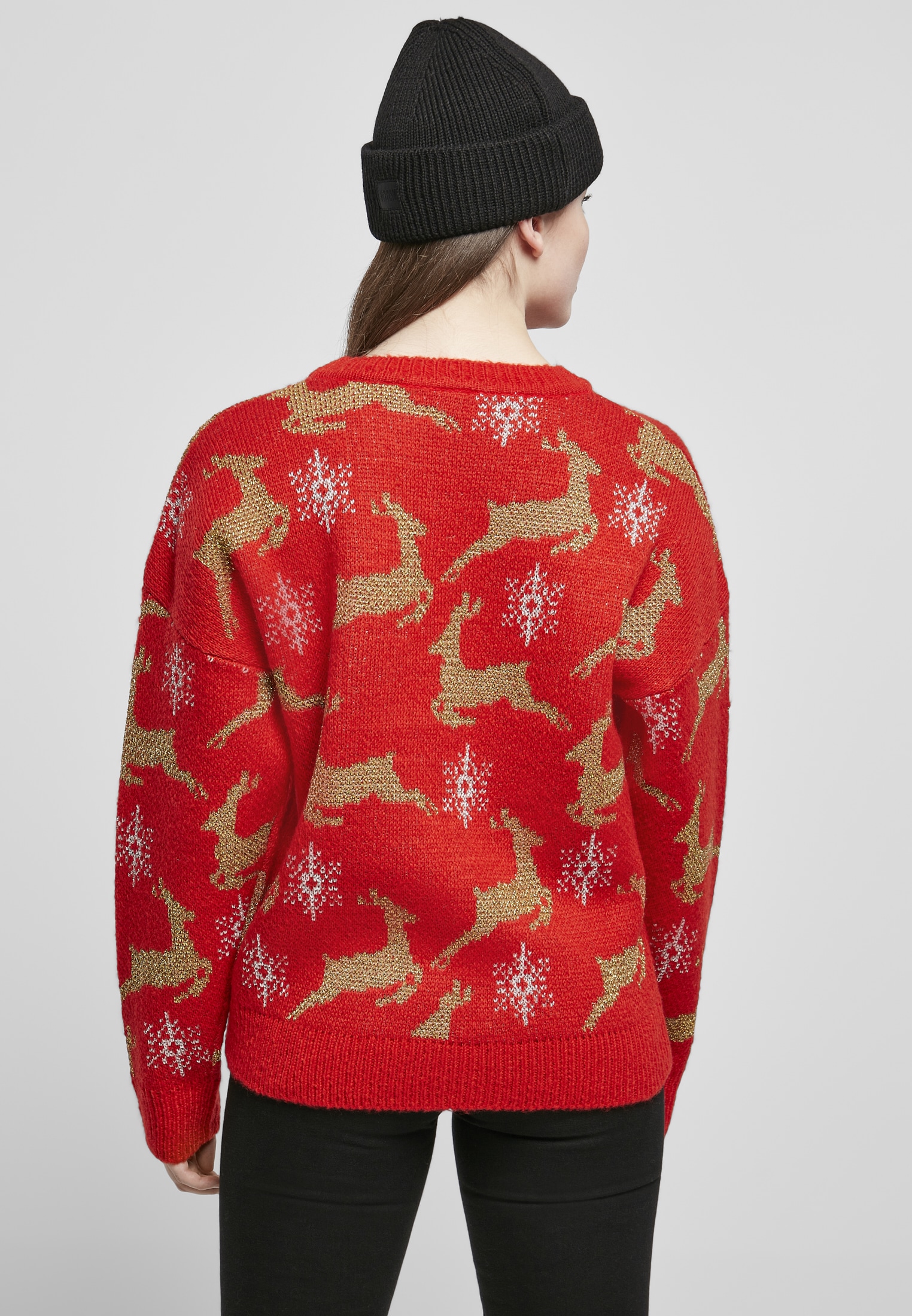 URBAN CLASSICS Kapuzenpullover »Damen Ladies Oversized Christmas Sweater«, (1  tlg.) online