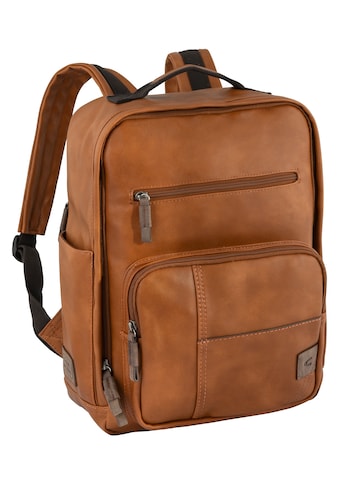 camel active Cityrucksack »LAOS Backpack M«, im Retro-Look kaufen