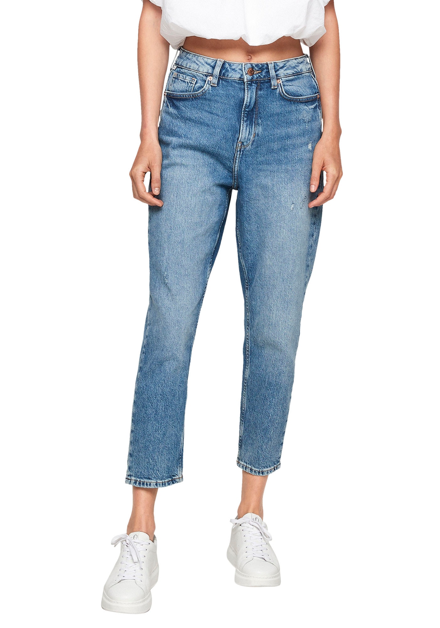 QS Tapered-fit-Jeans, im klassischen 5-Pocket-Style kaufen | I'm walking