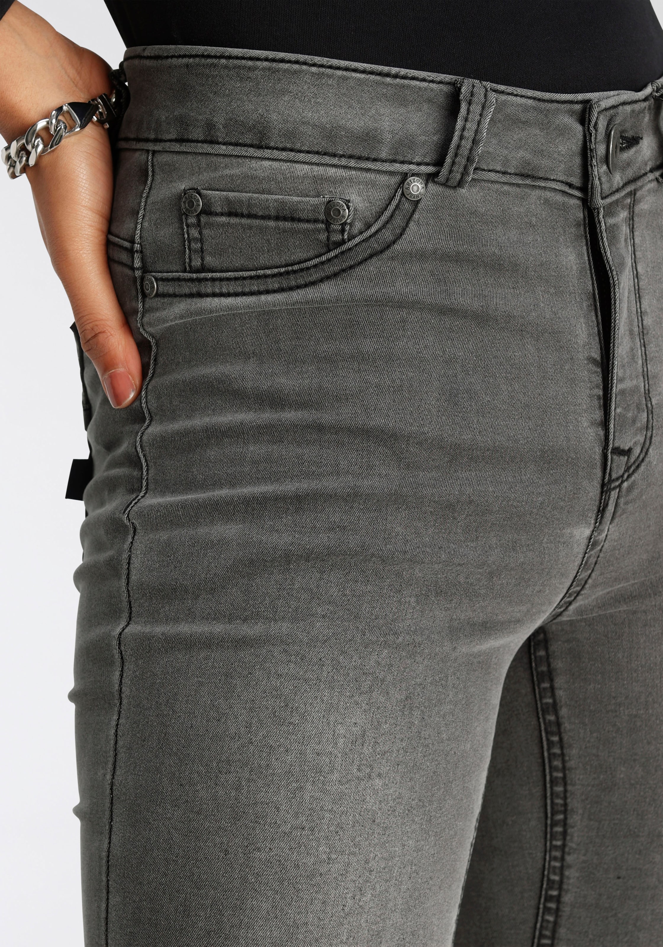 I\'m »Ultra Stretch«, Bootcut-Jeans Arizona mit walking High Waist Shapingnähten | bestellen