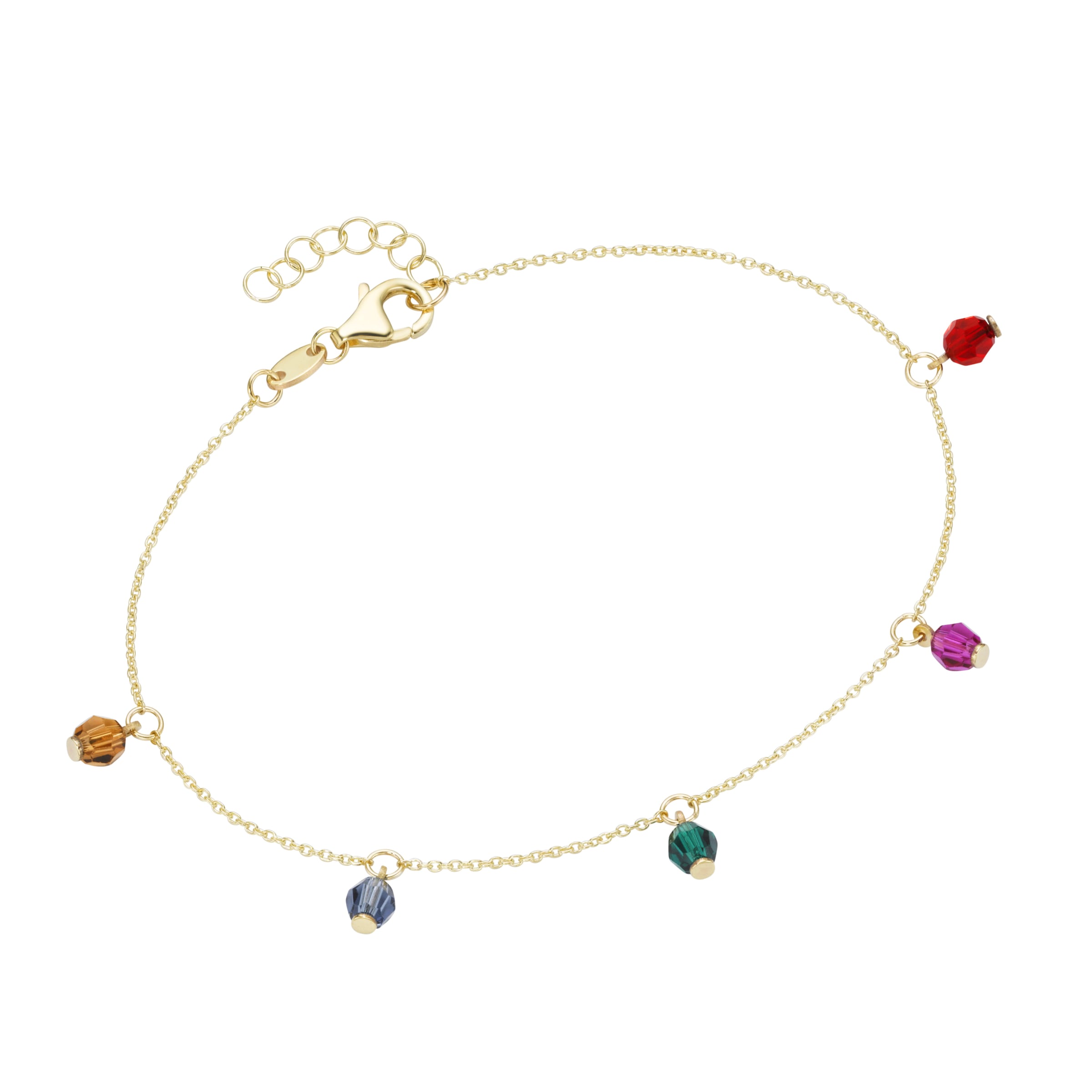 Luigi Merano Armband »mit farbigen Kristallsteinkugeln, Gold 375« kaufen |  I'm walking