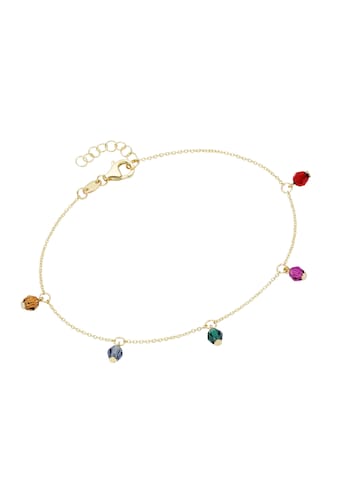 Luigi Merano Armband »mit farbigen Kristallsteinkugeln, Gold 375« kaufen