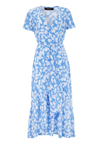 Aniston CASUAL Wickelkleid, mit graphischen Blätterdruck kaufen