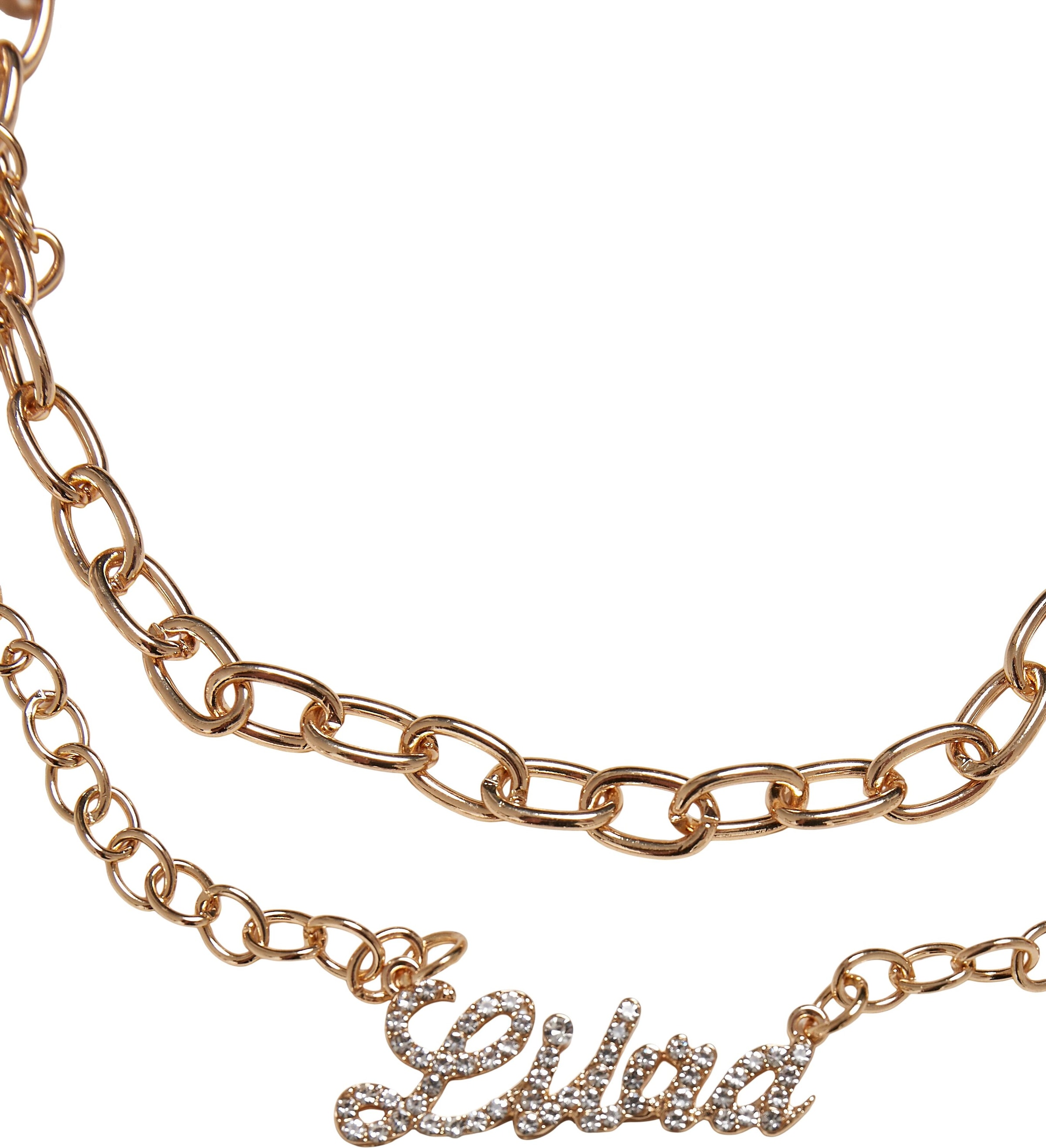 URBAN CLASSICS Edelstahlkette »Accessoires Diamond Zodiac Golden Necklace«  im Onlineshop | I'm walking