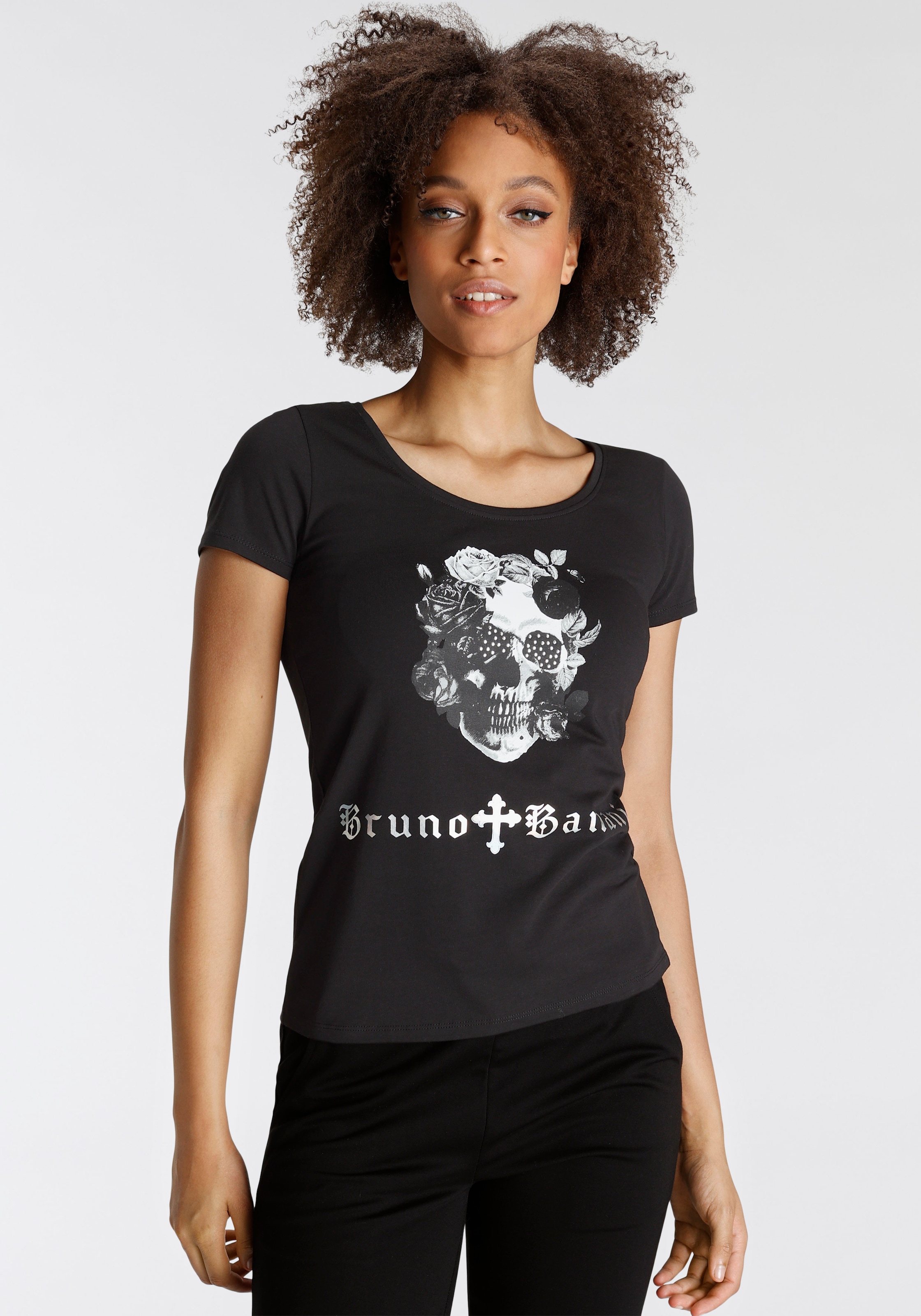 Bruno Banani T-Shirt, Print I\'m mit coolem walking online 