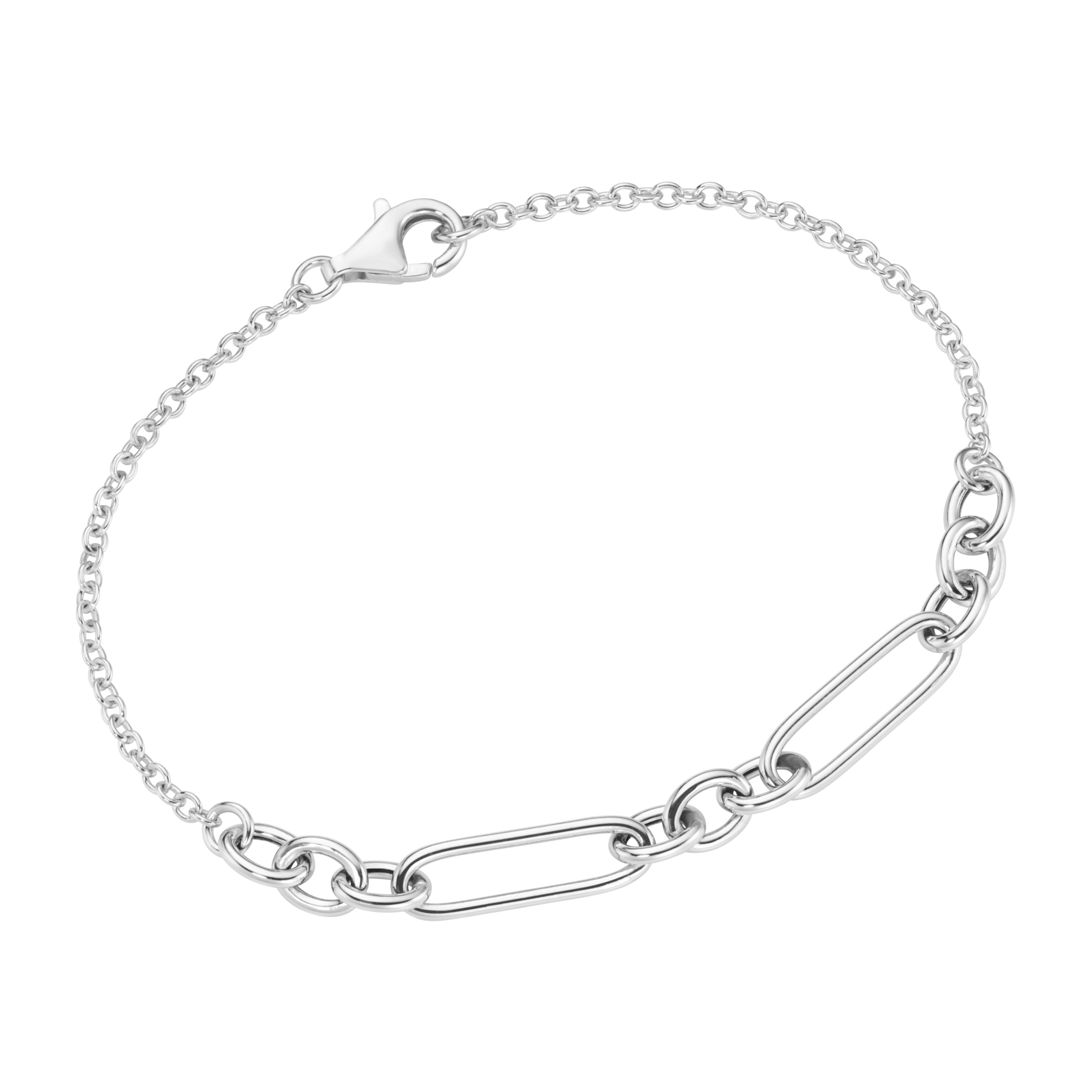 Smart Jewel Armband »längliche ovale Glieder, Silber 925« online kaufen |  I\'m walking | Silberarmbänder