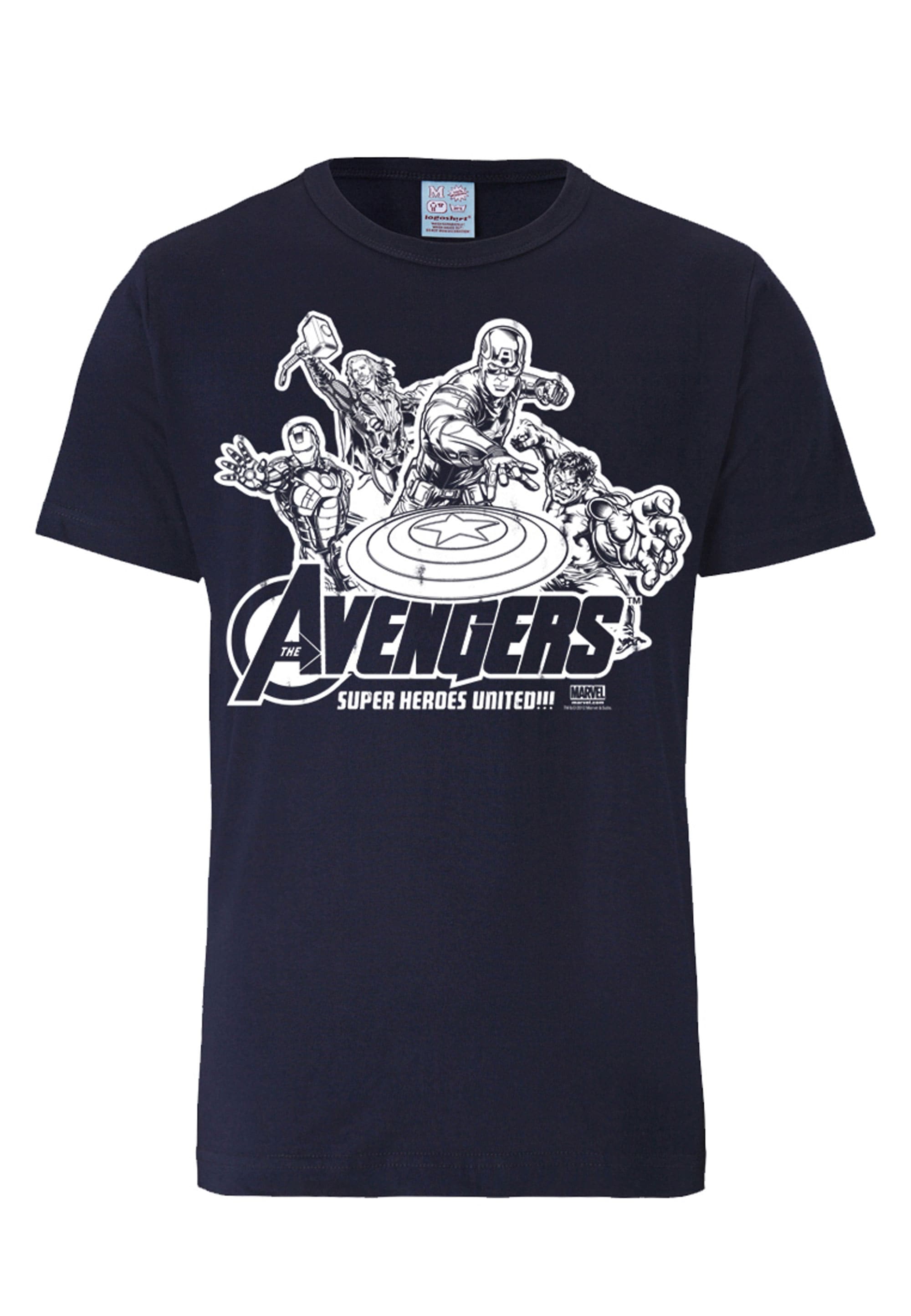 online Print mit »Marvel T-Shirt LOGOSHIRT Comics lizenziertem Avengers«, -