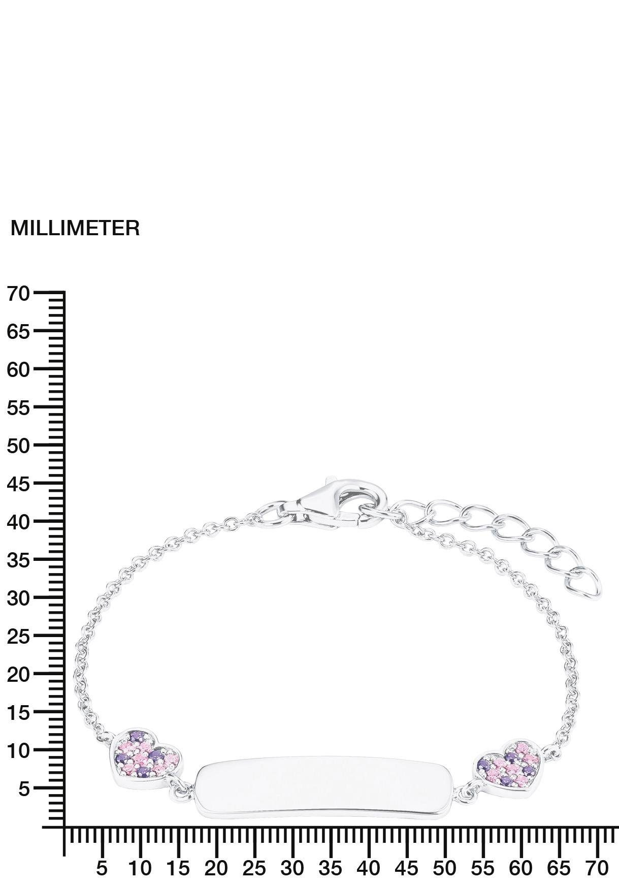 Prinzessin Lillifee Silberarmband »Plakette mit Herzen, 2027208«, mit  Zirkonia kaufen | I\'m walking