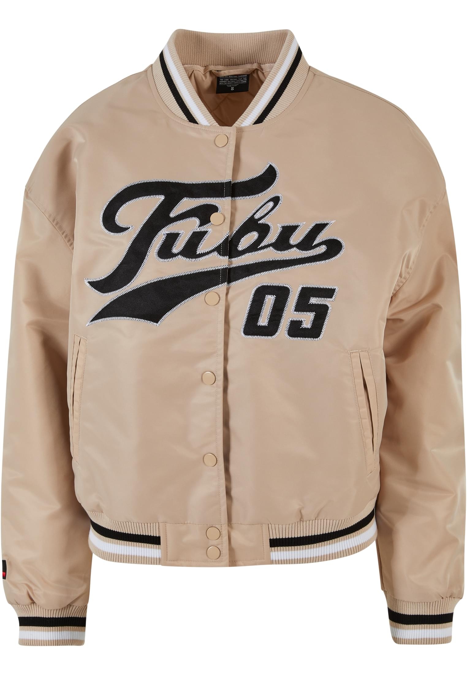 College Jacket«, (1 Varsity Sommerjacke »Damen Satin Kapuze ohne St.), FUBU online FW231-016-3 Fubu