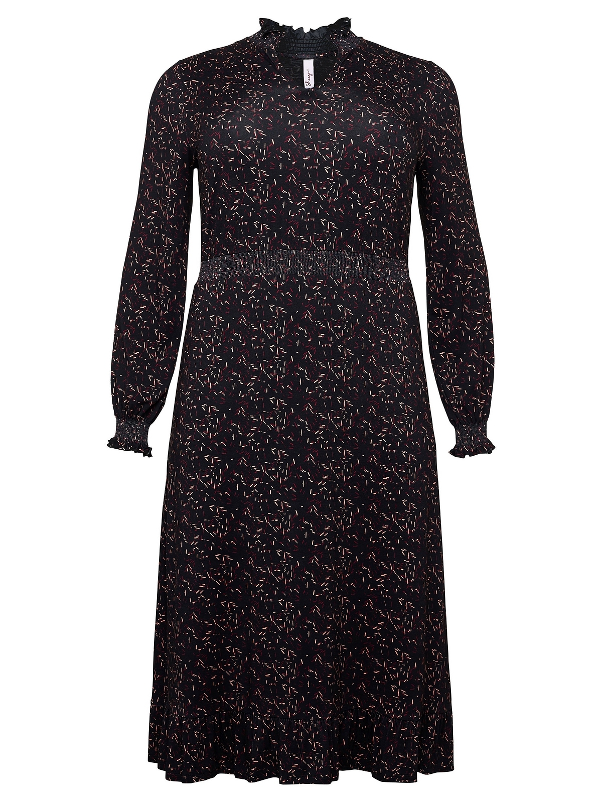 Details | gesmokten I\'m walking Sheego shoppen Jerseykleid »Große Größen«, mit
