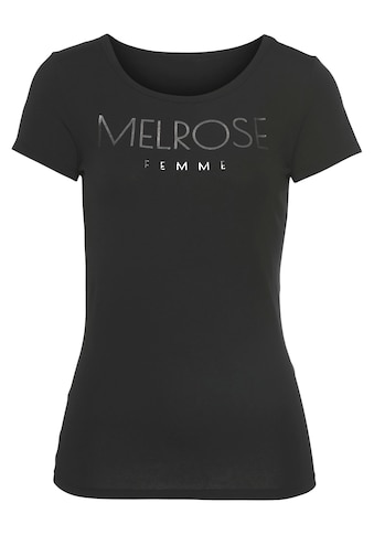 Melrose Rundhalsshirt, mit Logo-Folienprint - NEUE KOLLEKTION kaufen