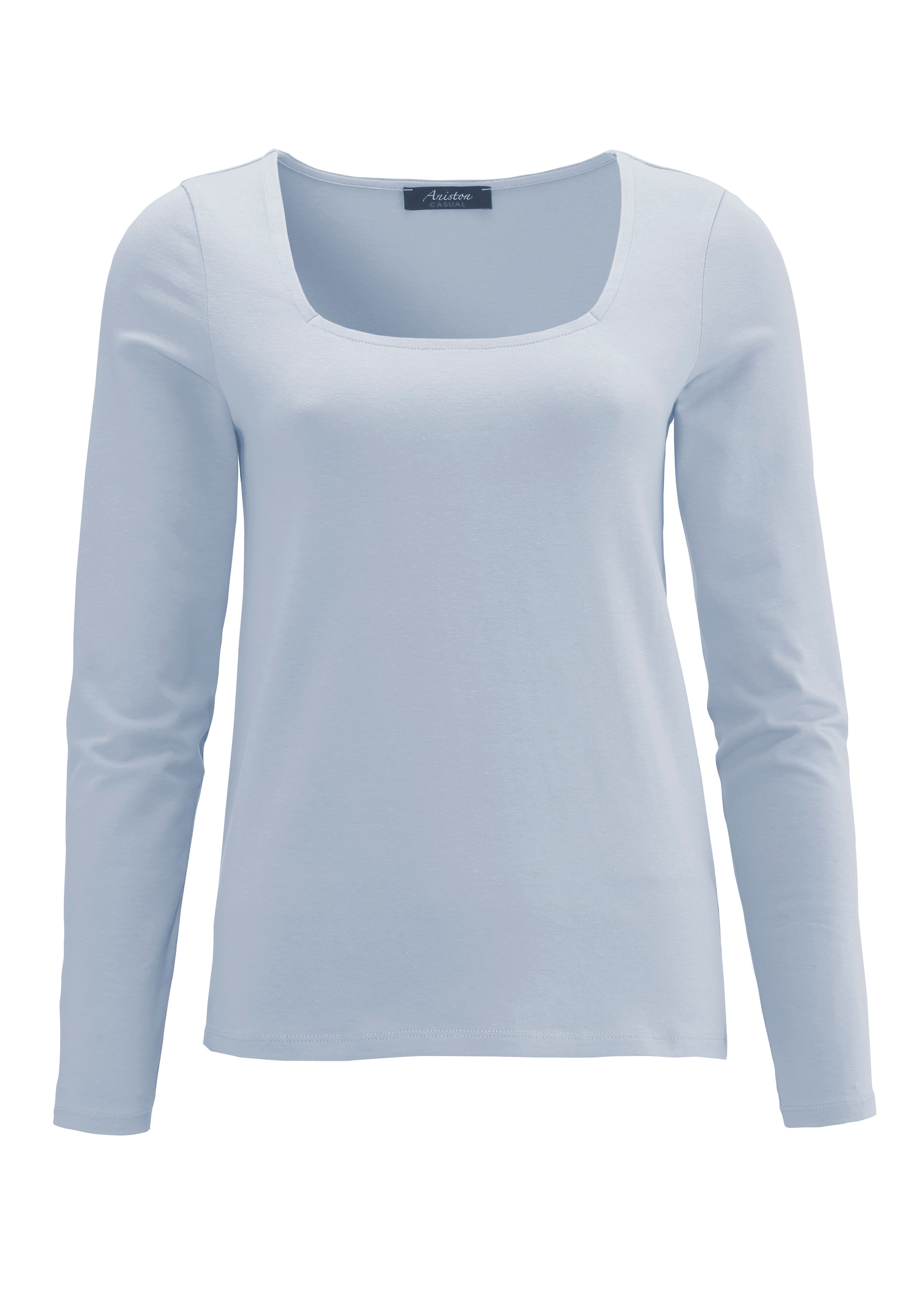 Aniston CASUAL Langarmshirt mit Karree-Ausschnitt