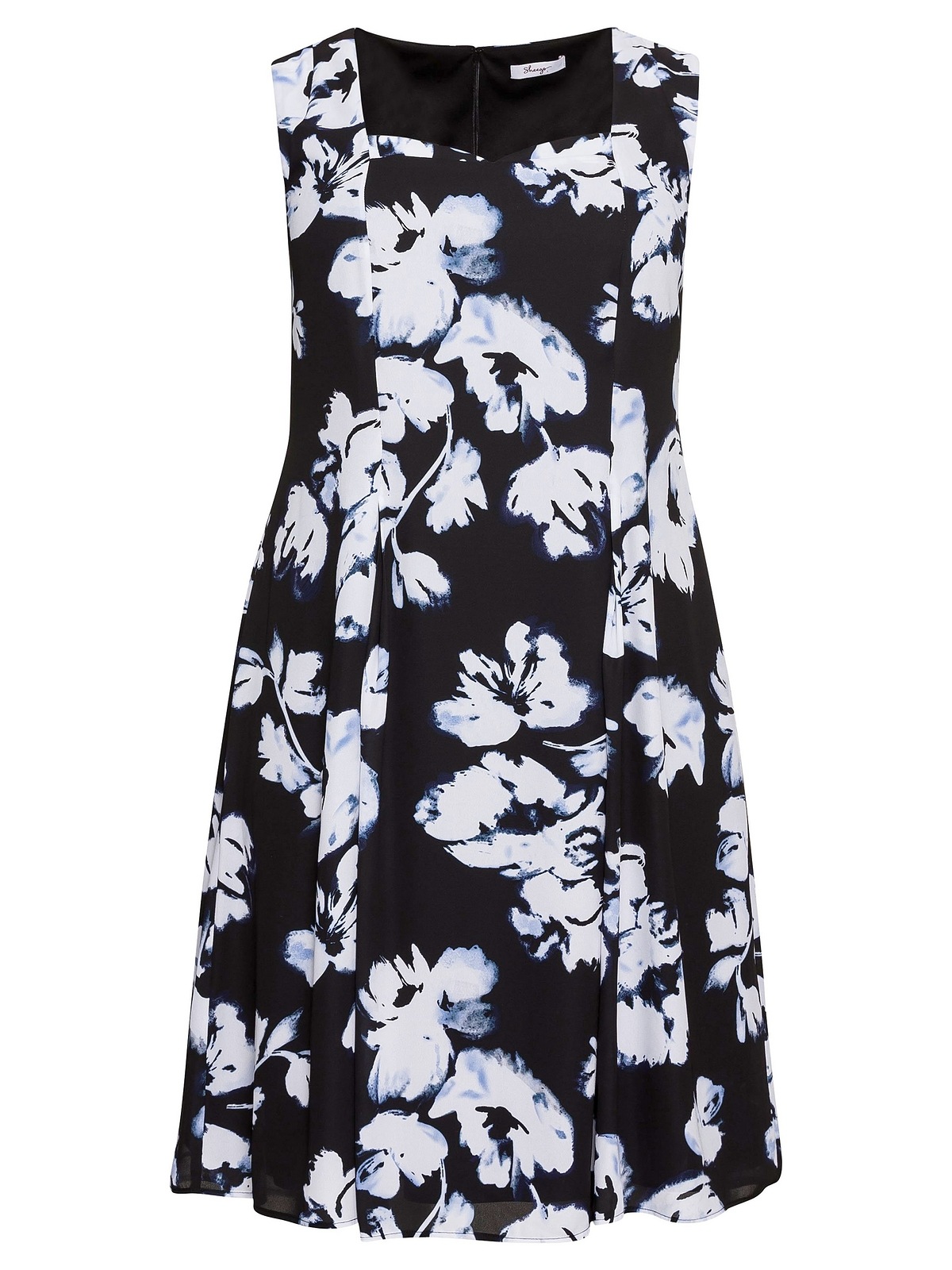 sheego -  Cocktailkleid "Cocktailkleid", mit Blumendruck, aus Chiffon