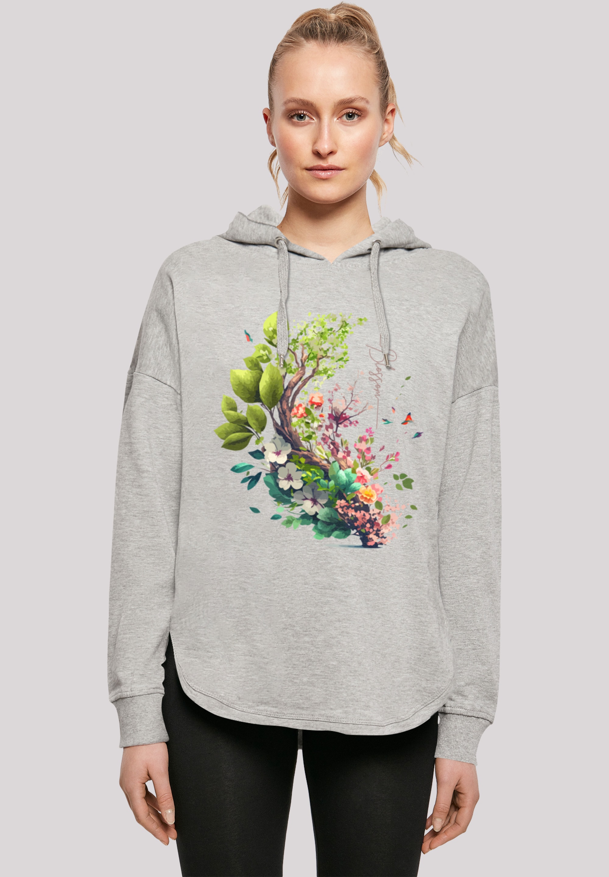 F4NT4STIC Kapuzenpullover Print mit walking | I\'m Oversize Blumen »Baum Hoodie«, bestellen
