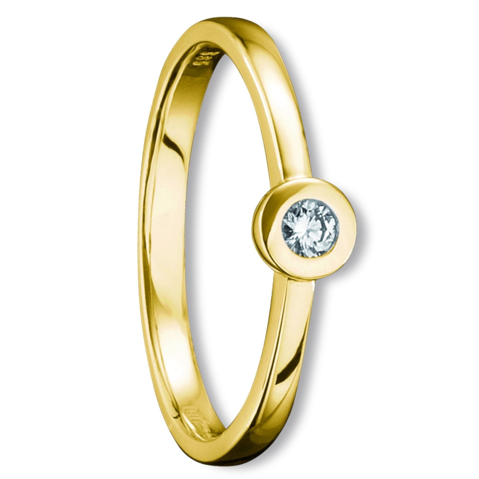ONE ELEMENT Diamantring walking bestellen I\'m »0,05 aus ct Ring Gelbgold«, Brillant Diamant | Gold Schmuck Damen 585