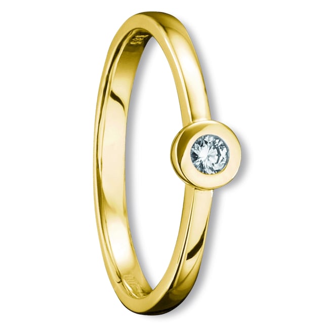 ONE ELEMENT Diamantring »0,05 ct Diamant Brillant Ring aus 585 Gelbgold«,  Damen Gold Schmuck bestellen | I\'m walking