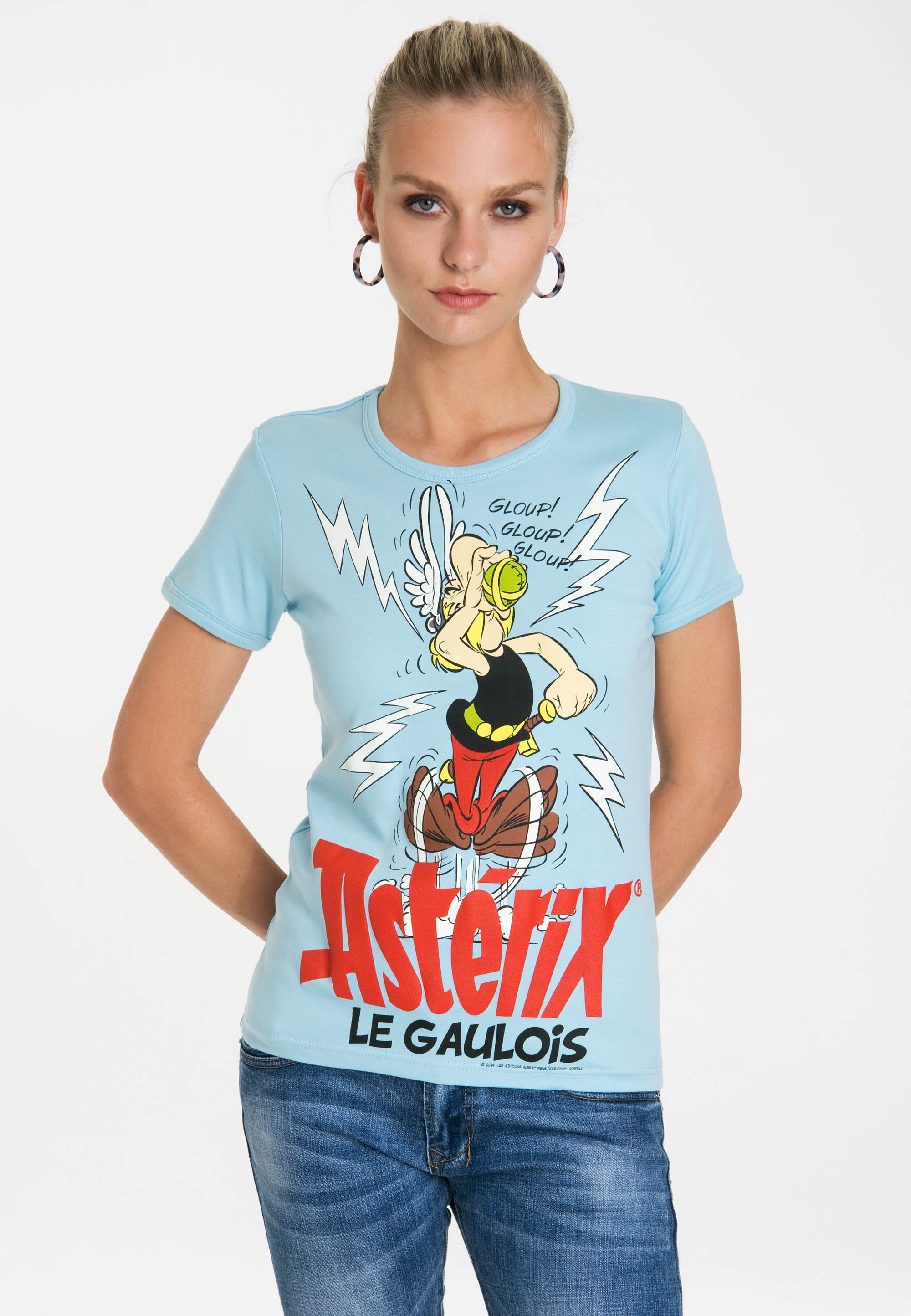 LOGOSHIRT T-Shirt Asterix - mit Poison Originaldesign lizenziertem Magic