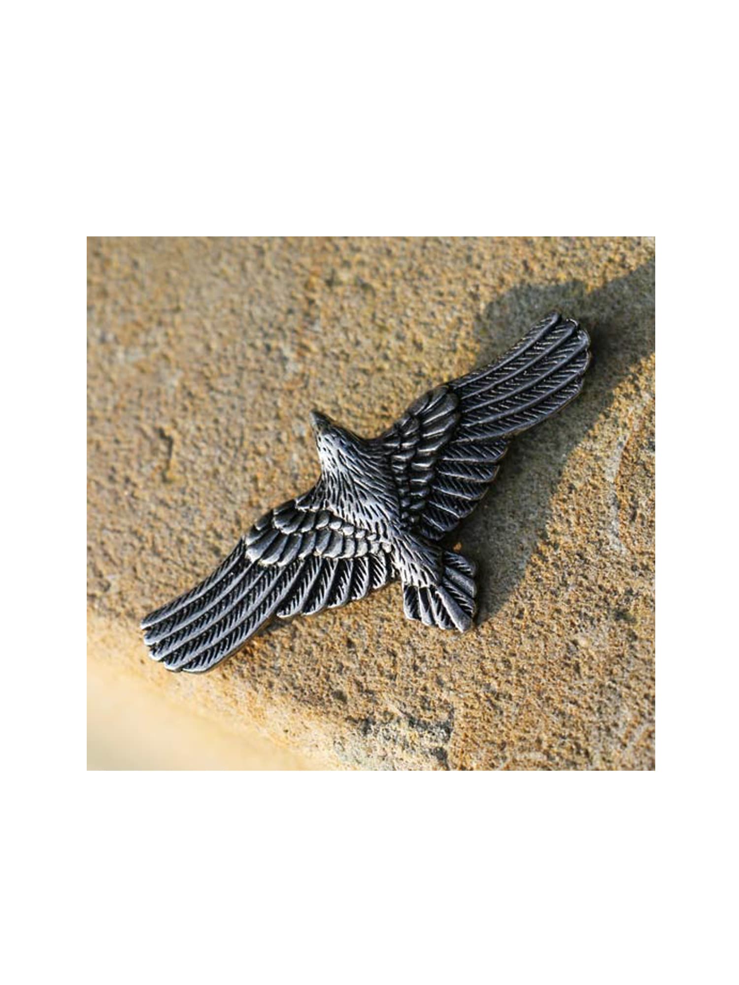 Adelia´s Amulett Anhänger Das Erbe der Nordländer Talisman Fliegender Rabe  - Weisheit Kraft und Mut