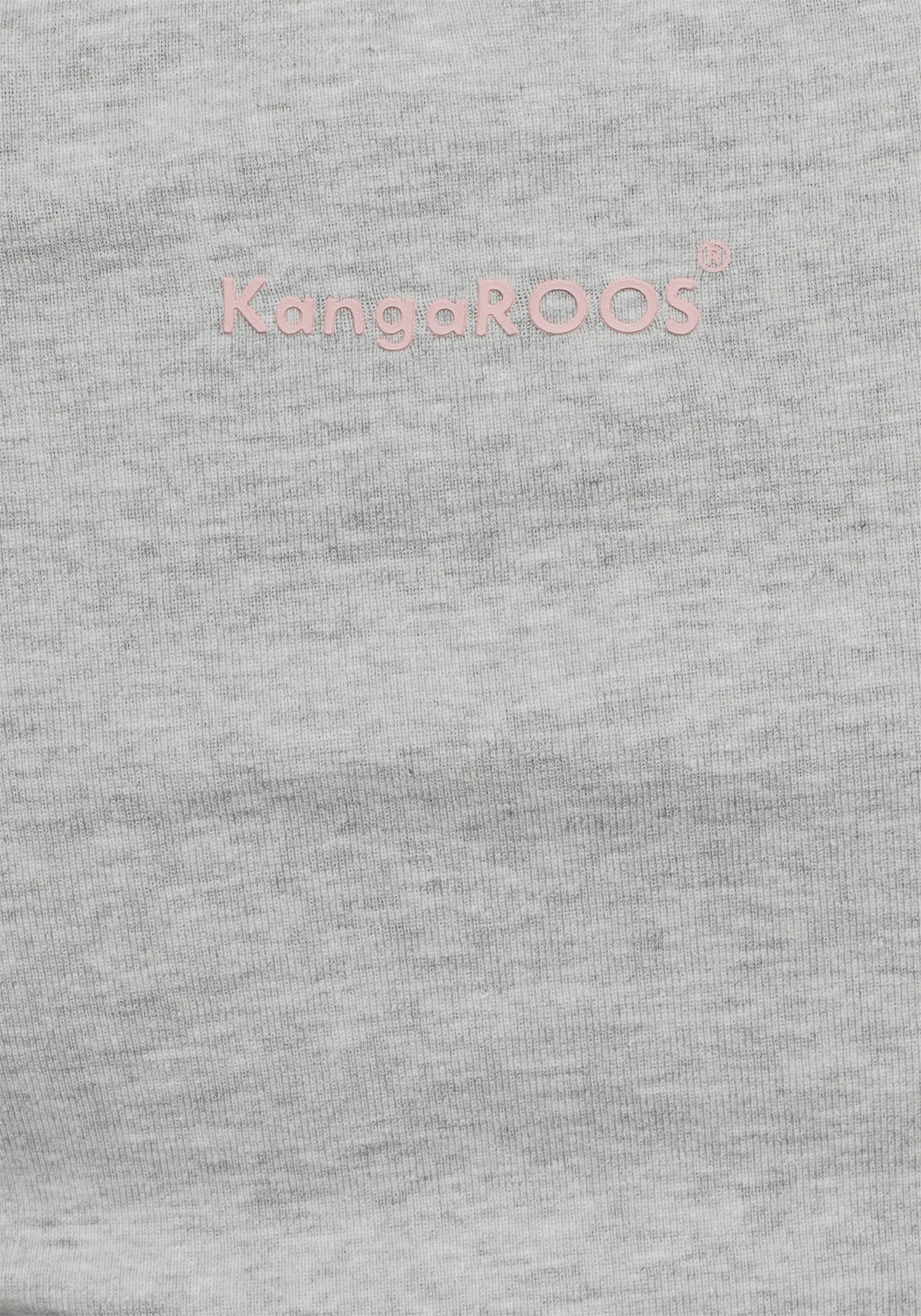 Collage-Look Logodruck Rundhalsshirt, im mit bestellen großem KangaROOS