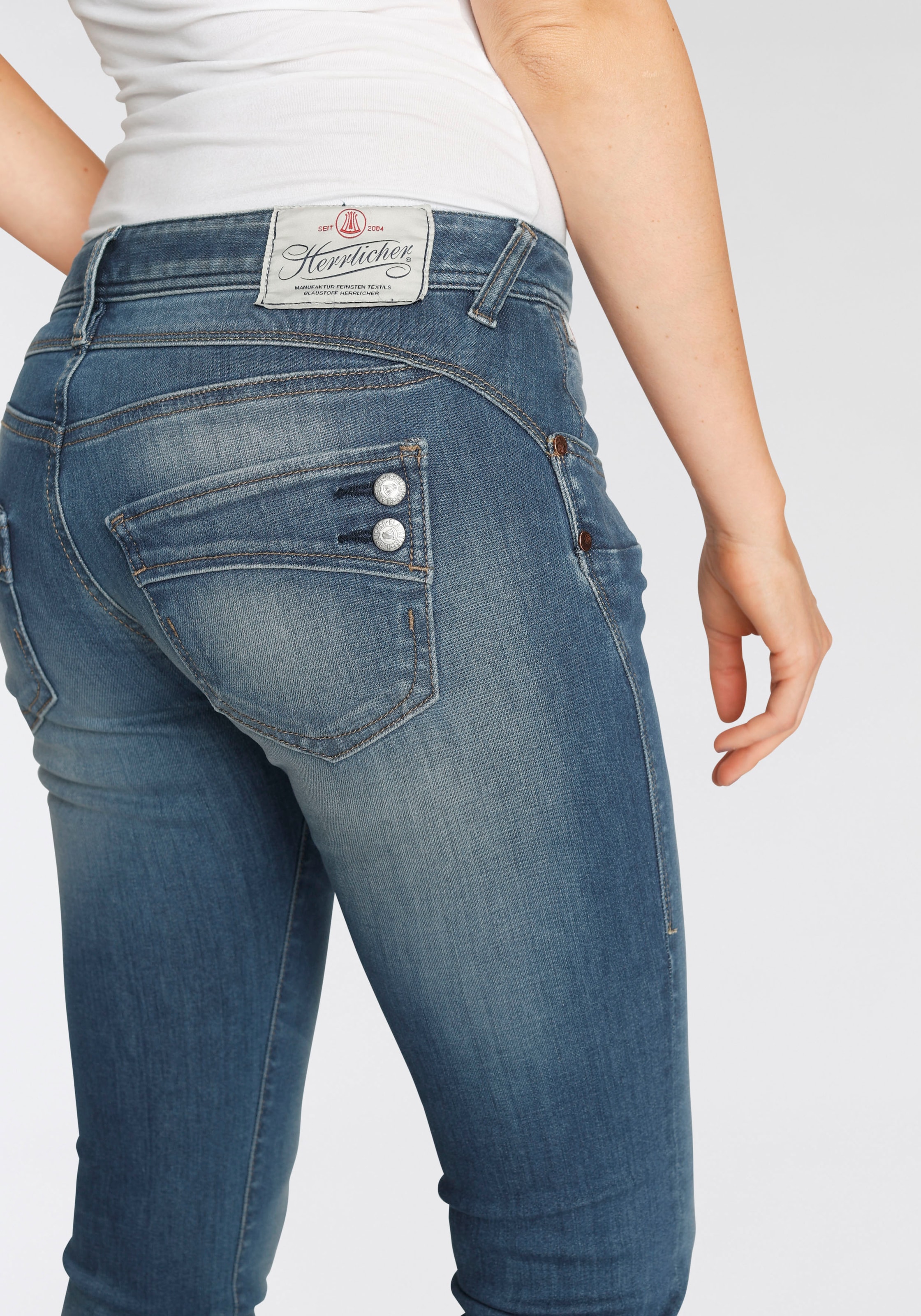 Slim-fit-Jeans Herrlicher SLIM dank umweltfreundlich »PIPER Kitotex kaufen ORGANIC«, Technology