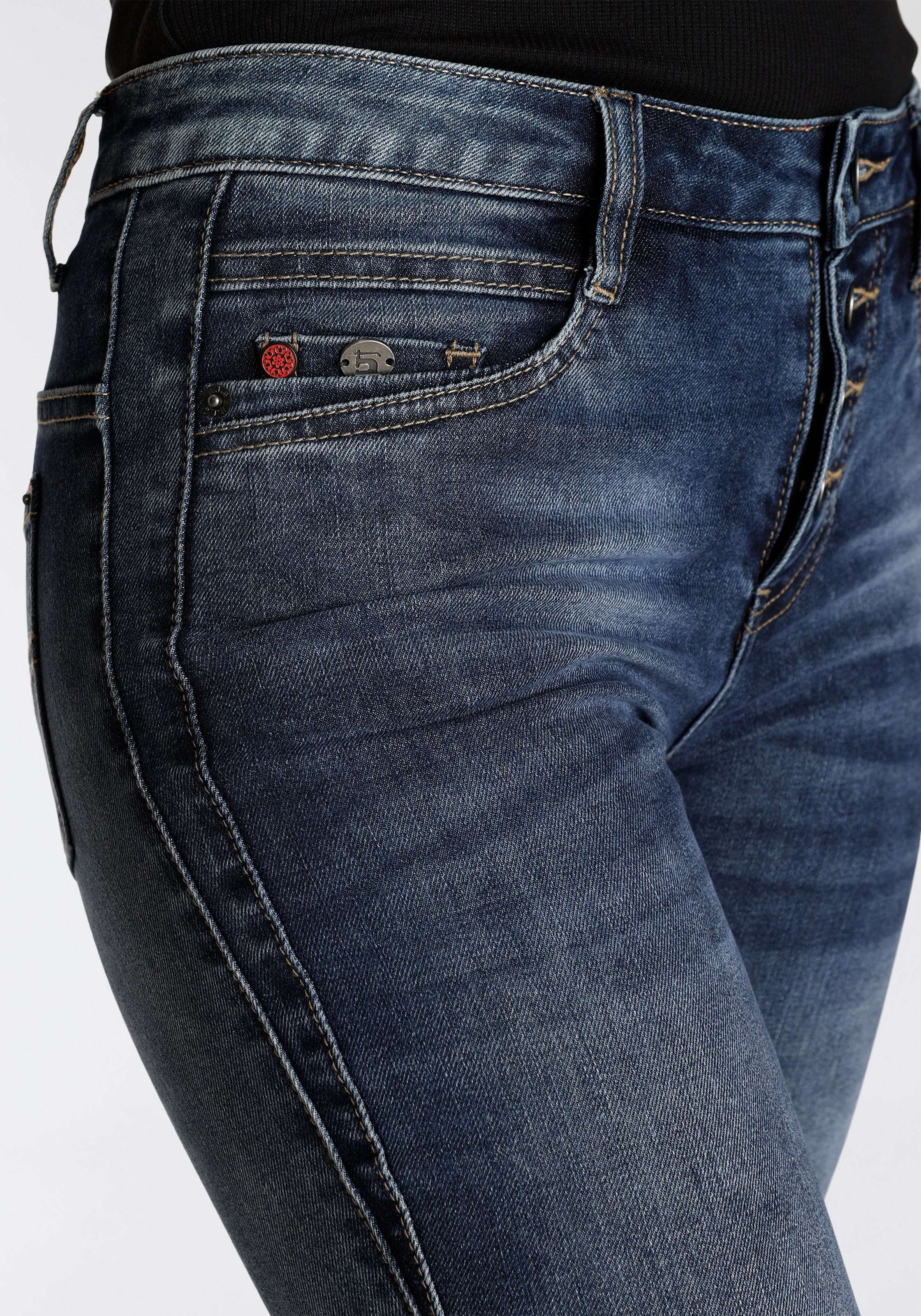 H.I.S 5-Pocket-Jeans »macyHS«, ökologische, wassersparende Produktion durch  Ozon Wash bestellen | I\'m walking
