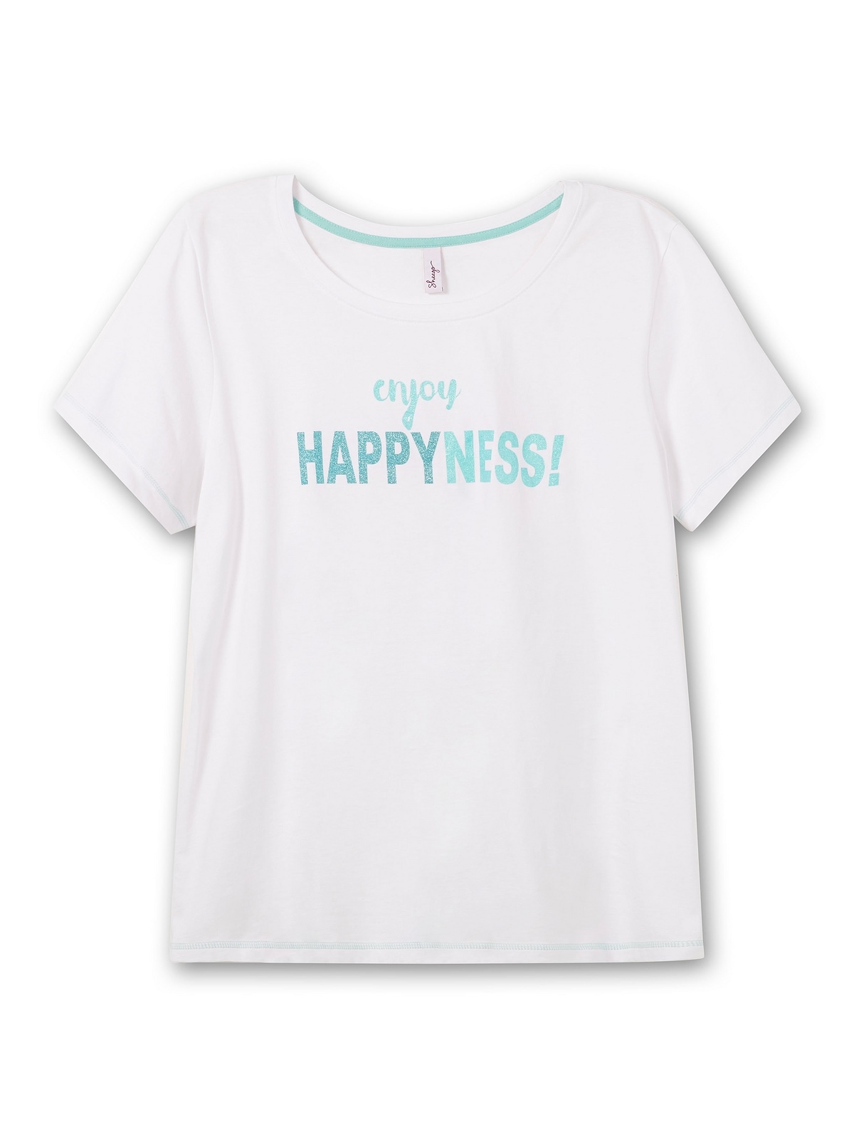 Sheego T-Shirt »Große tailliert leicht Größen«, walking I\'m | Wordingprint, mit online
