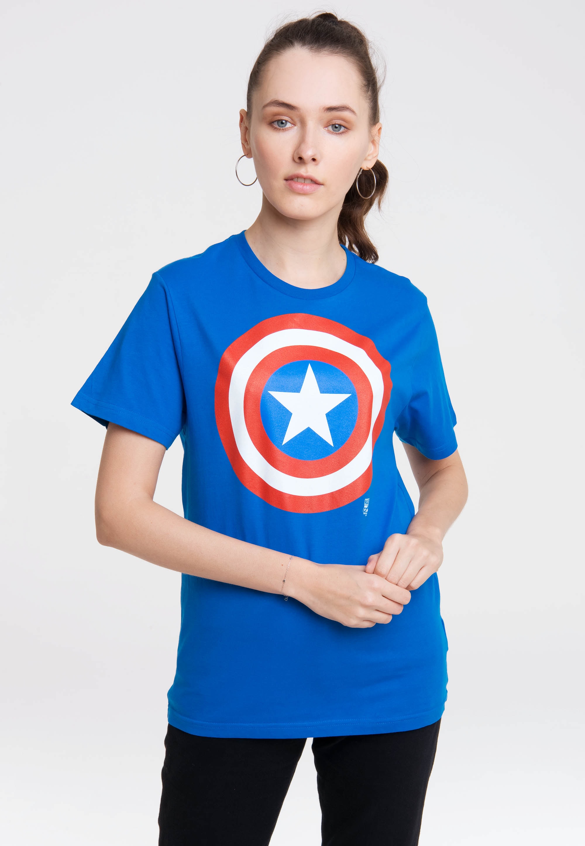 Captain america 2024 t-shirt damen