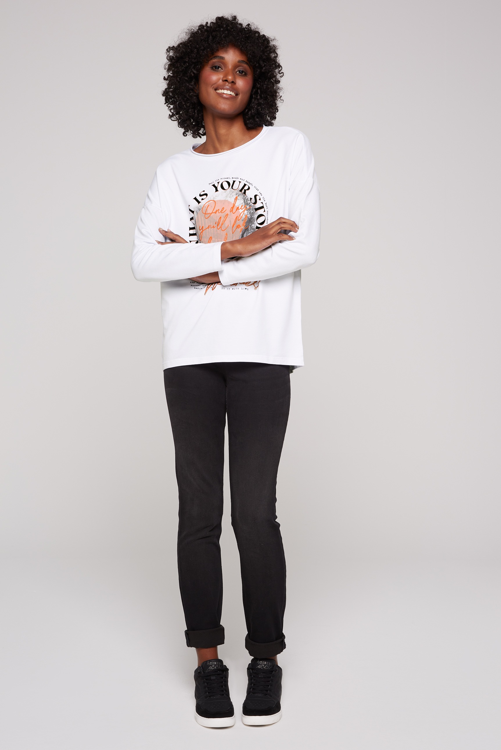 SOCCX Sweater, mit verlängertem Saum hinten walking | kaufen online I\'m