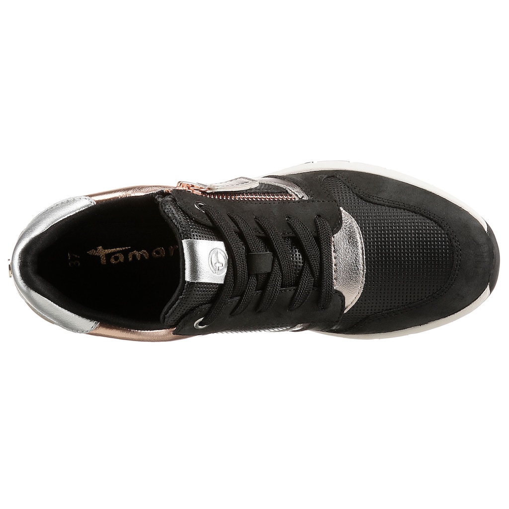 Tamaris Keilsneaker »REA«, mit tollen Metallic-Details