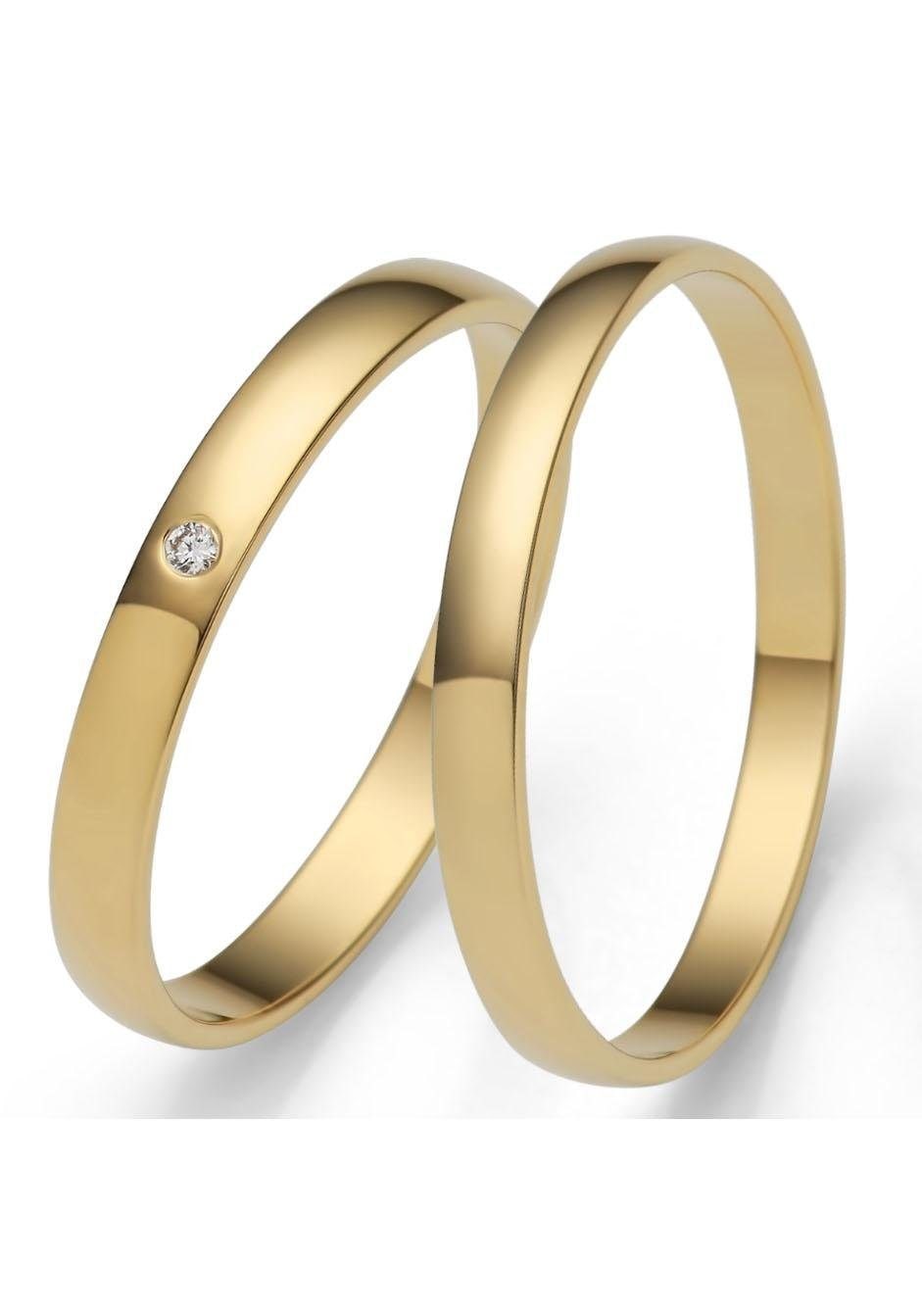 Firetti Trauring »Schmuck Geschenk Gold I\'m o. Trauring | Brillant/Diamant Made in Onlineshop walking Hochzeit Germany - \