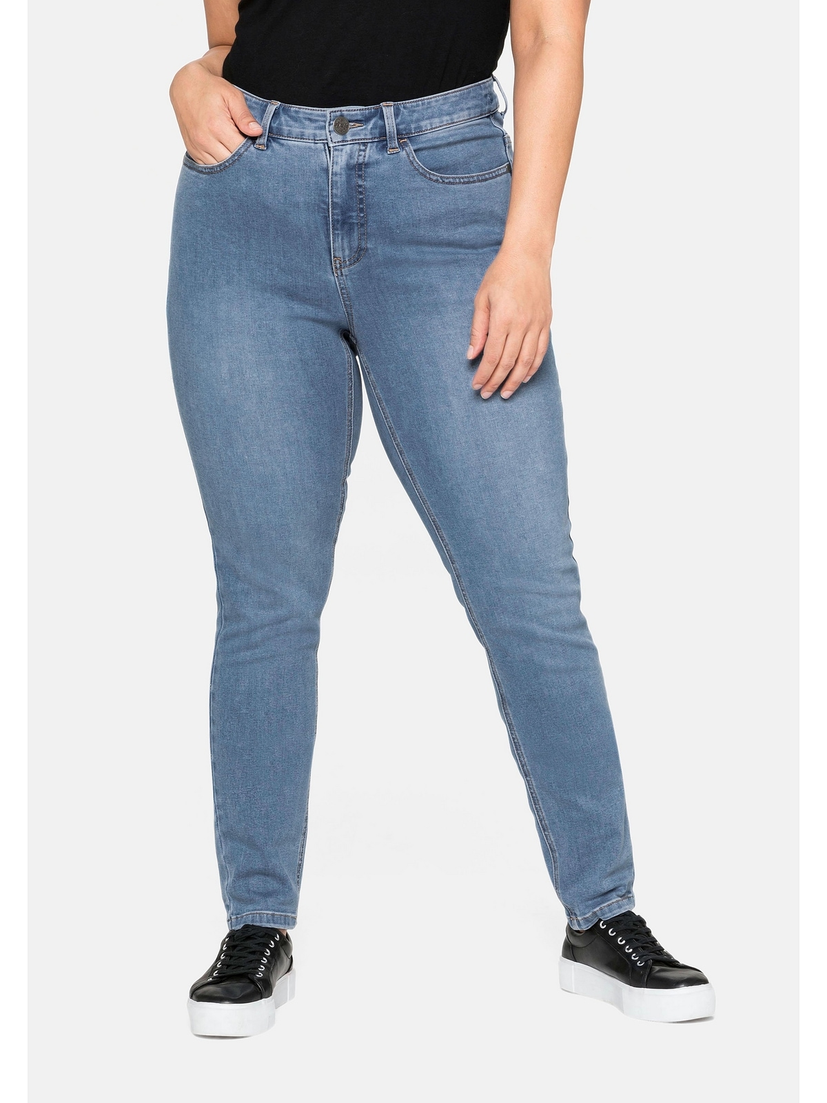 kaufen walking Stretch-Jeans Größen«, »Große | elastisches I\'m Power-Stretch-Material Sheego Super