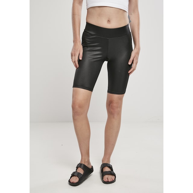 URBAN CLASSICS Stoffhose »Ladies Imitation Leather Cycle Shorts«, (1 tlg.)  online kaufen | I\'m walking