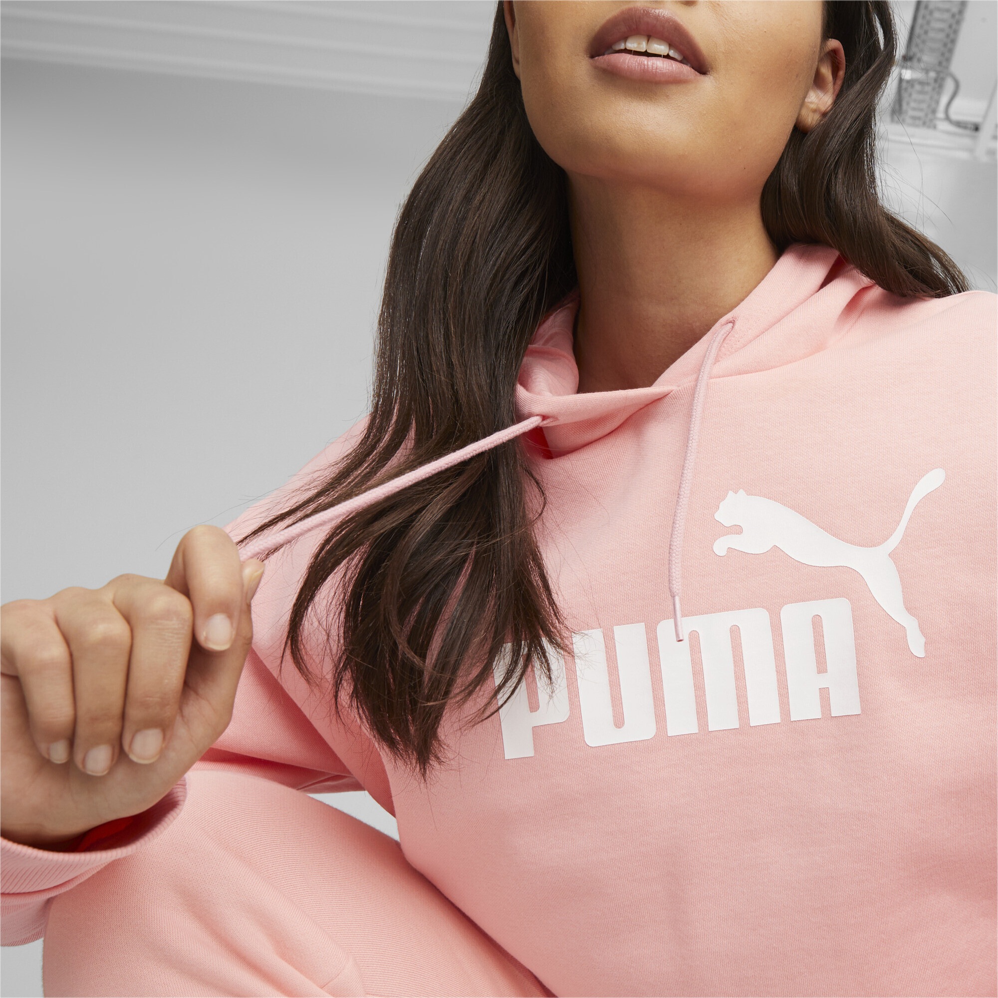 Logo bestellen »Essentials+ Sweatshirt Damen« Cropped PUMA Hoodie