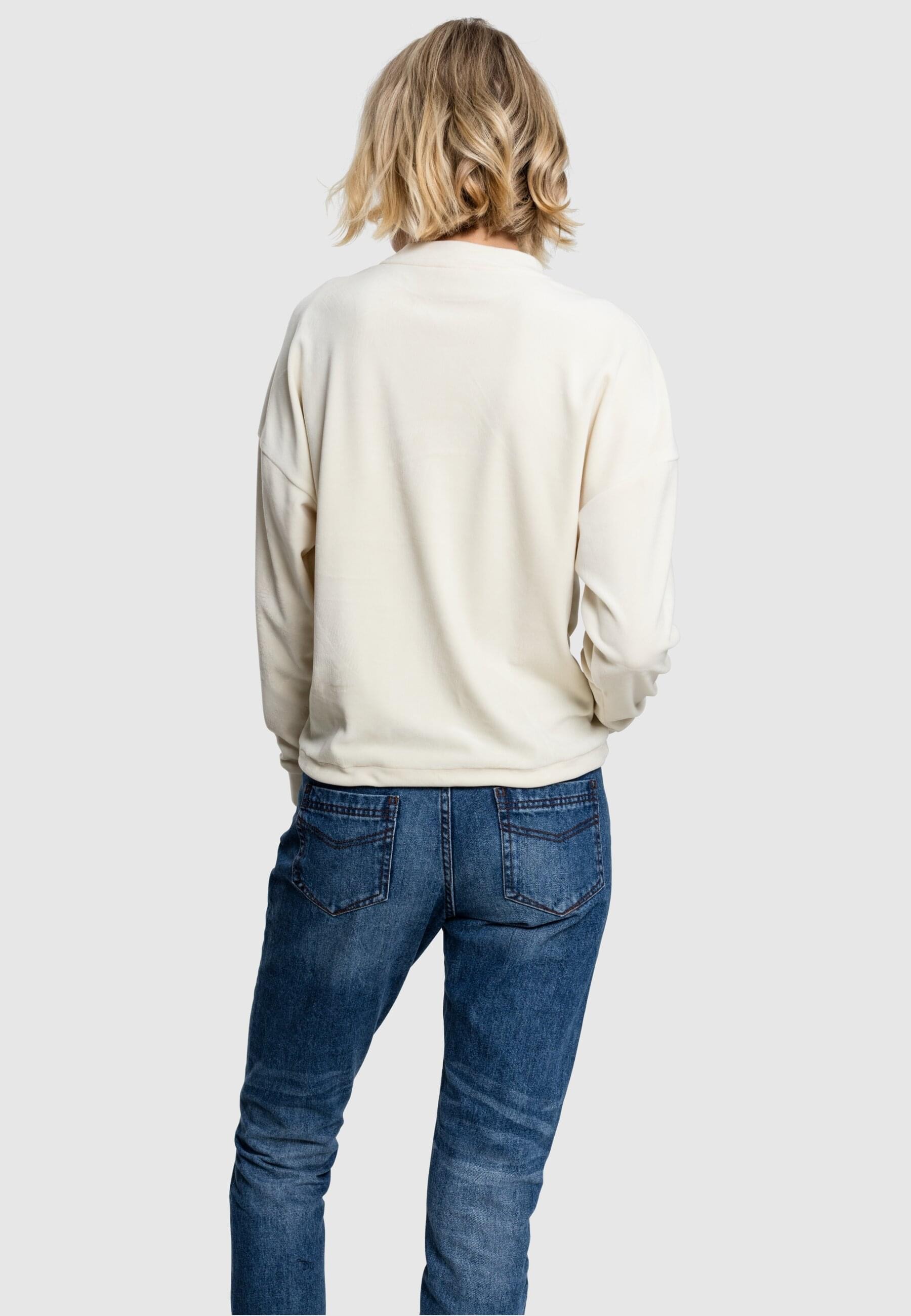 »Damen Crew«, Velvet Oversized online CLASSICS (1 tlg.) Sweater Ladies URBAN
