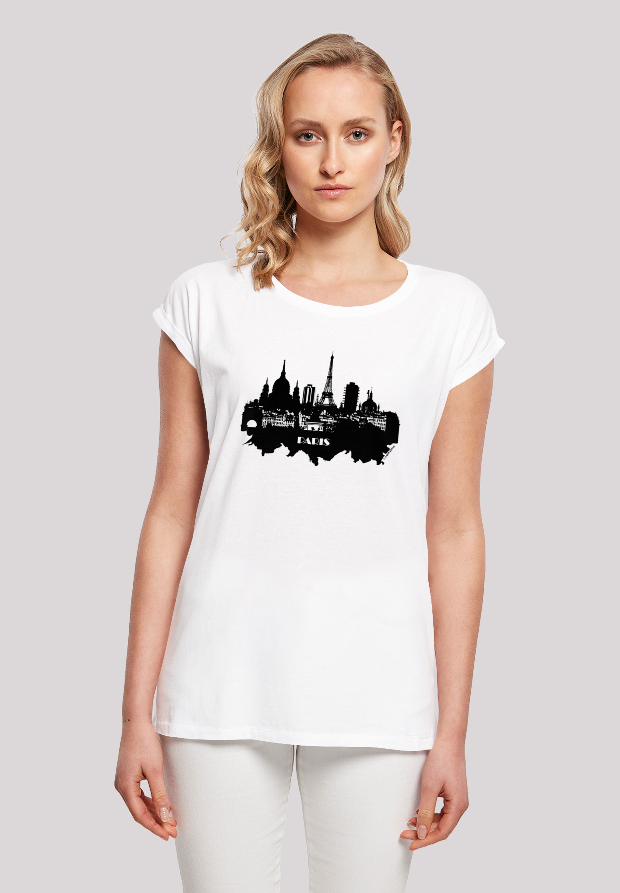 TEE«, T-Shirt SHORT F4NT4STIC SLEEVE »PARIS SKYLINE online Print
