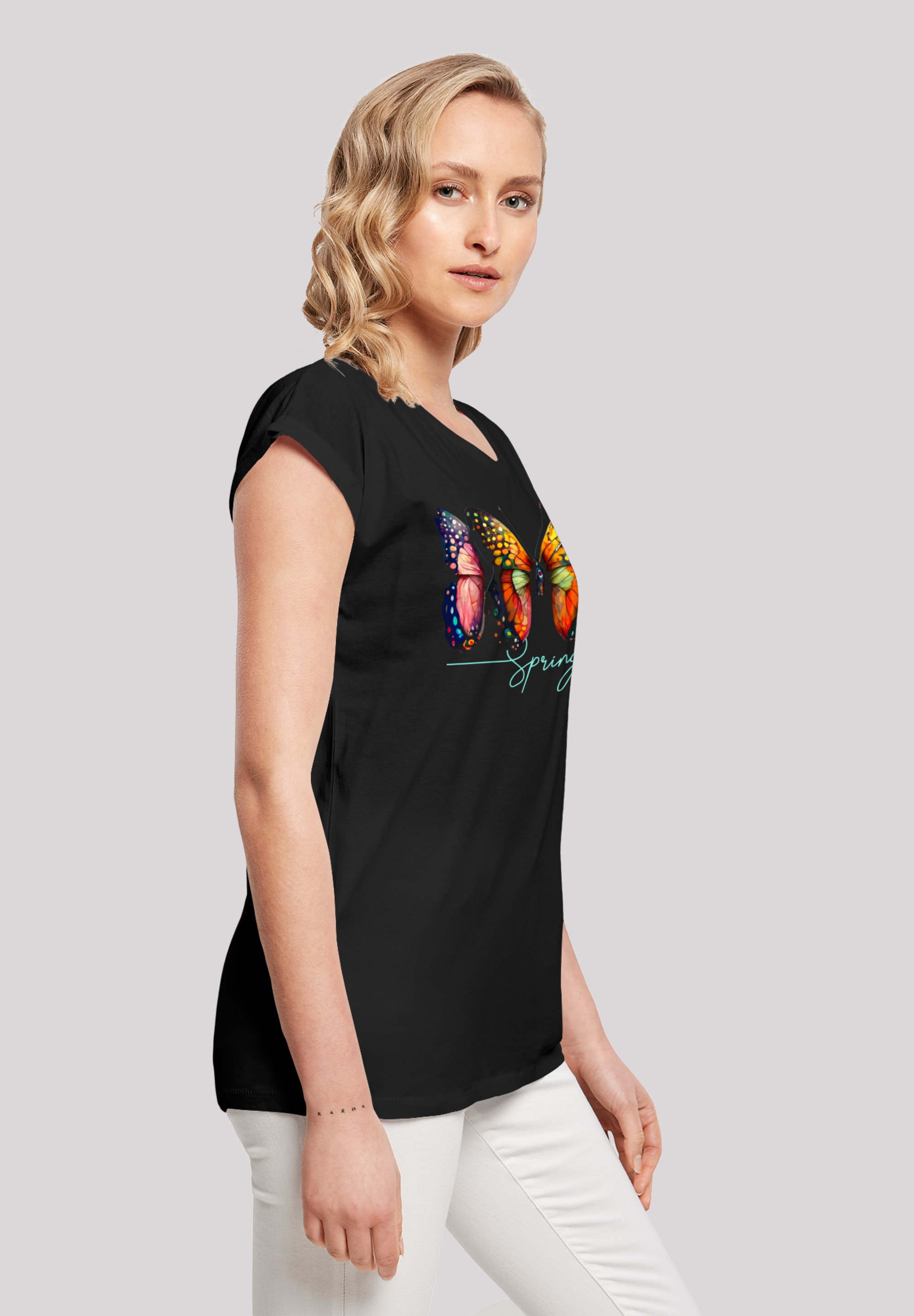 F4NT4STIC T-Shirt »Schmetterling Illusion«, | Print shoppen walking I\'m