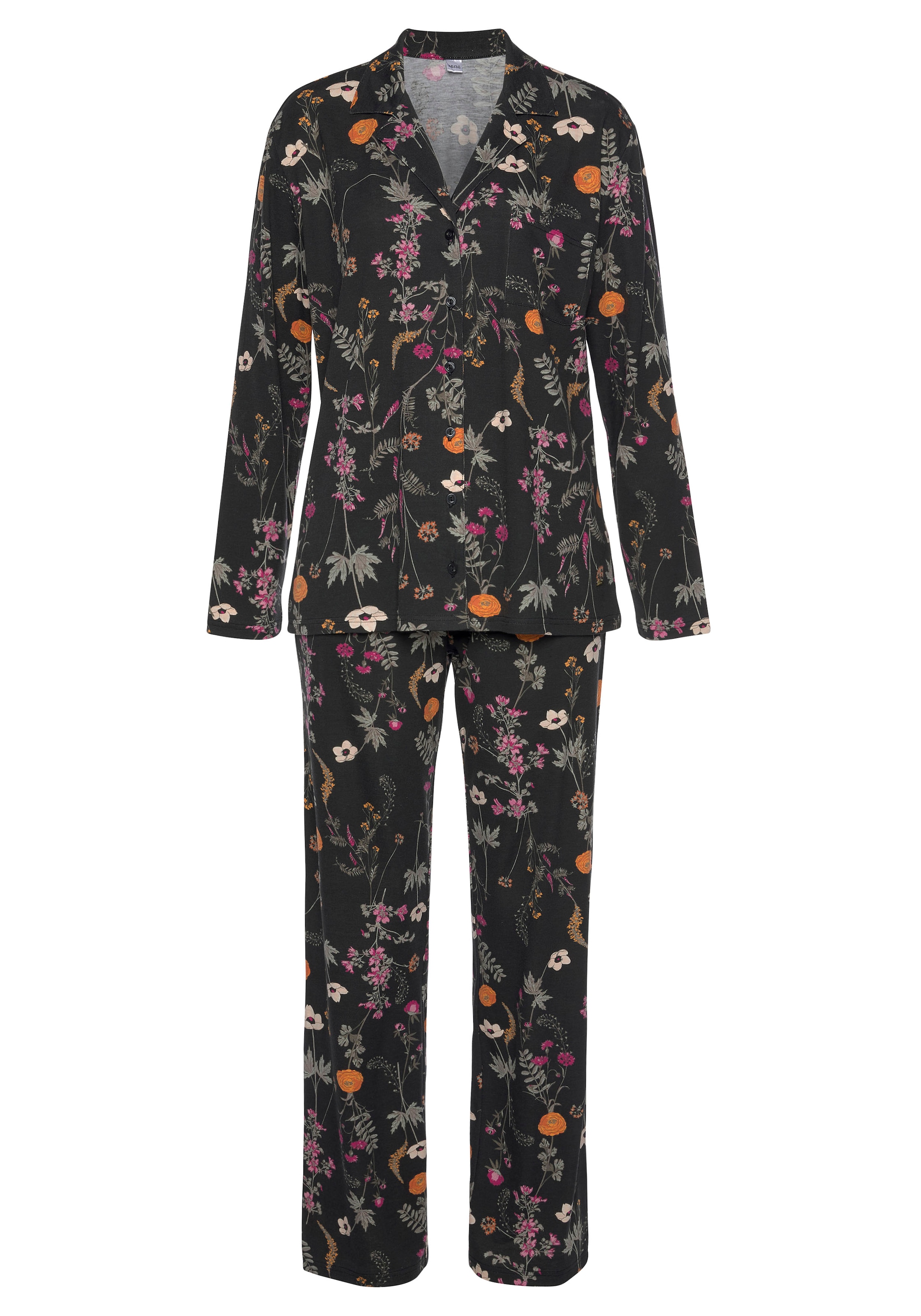 LASCANA Pyjama, (2 Wäsche bestellen Rechnung Wildblumen Stück), tlg., mit Muster auf 1 