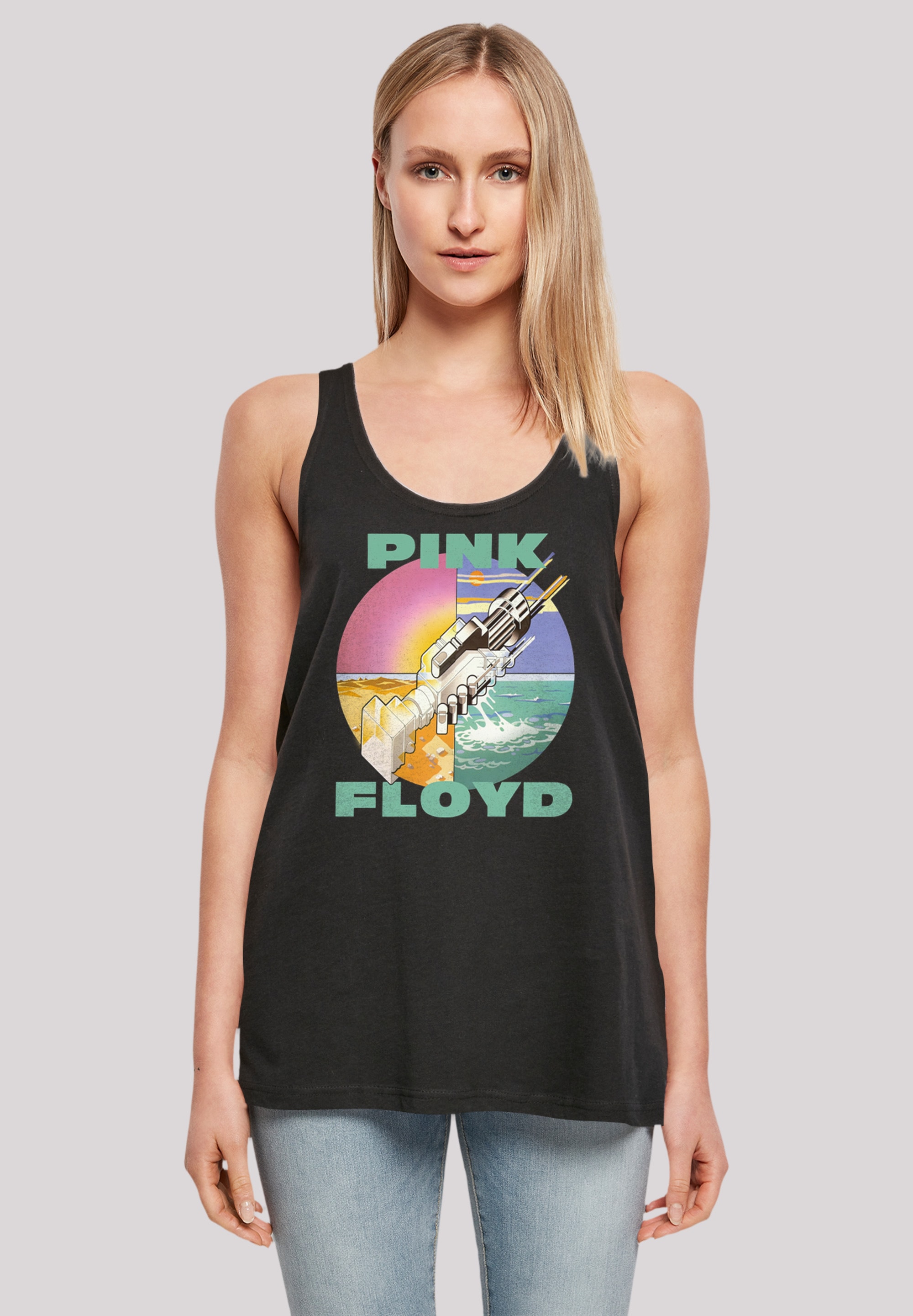 F4NT4STIC T-Shirt Floyd Wish Were You Print »Pink | Here«, walking I\'m online