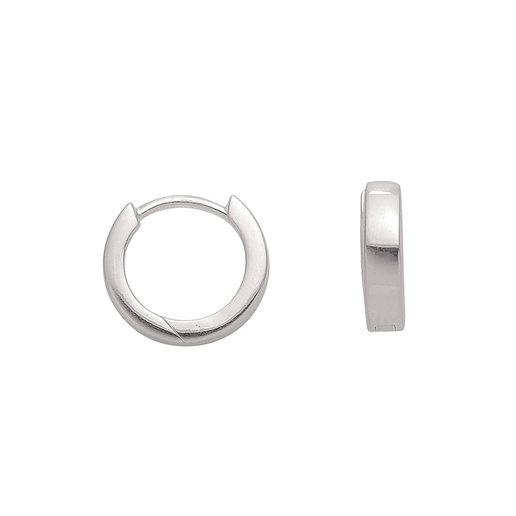 Adelia´s Paar Ohrhänger 925 Silber Ohrringe Creolen Ø 12 mm Silberschmuck  für Damen