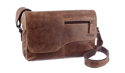 GreenLand Nature Messenger Bag »Montana«, aus Büffelleder im Vintage Look kaufen