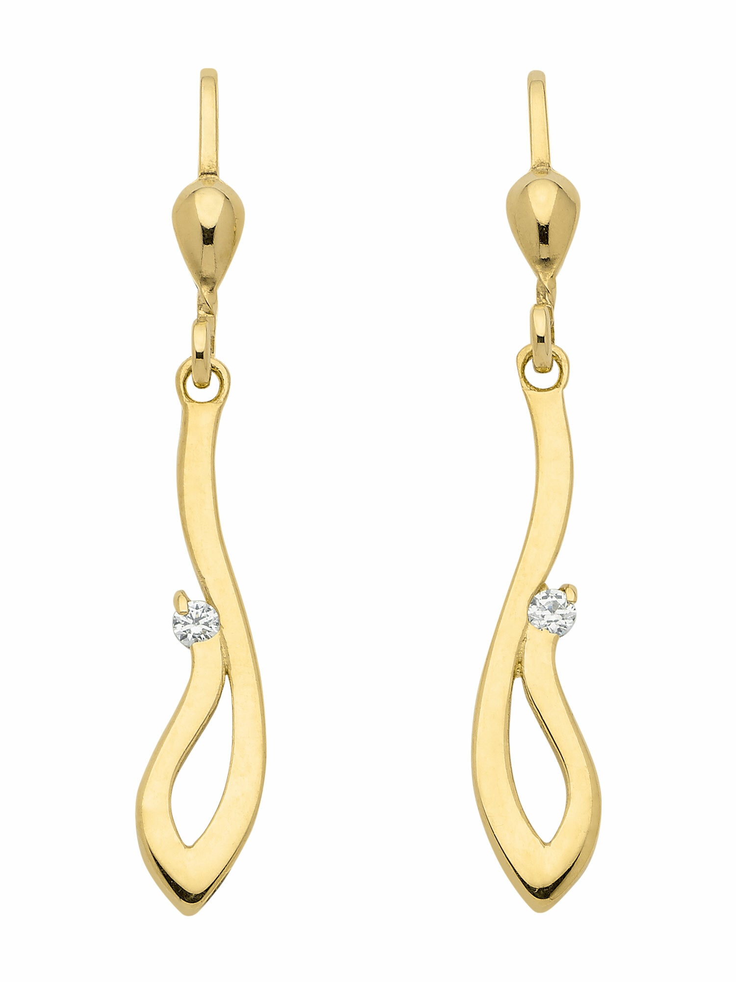 Adelia´s Paar Ohrhänger Gold für mit Ohrhänger Goldschmuck I\'m | Zirkonia«, mit Zirkonia Damen walking »333 Ohrringe kaufen online