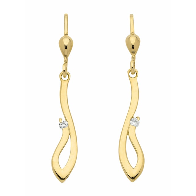 Adelia´s Paar Ohrhänger »333 Gold Ohrringe Ohrhänger mit Zirkonia«, mit  Zirkonia Goldschmuck für Damen online kaufen | I'm walking